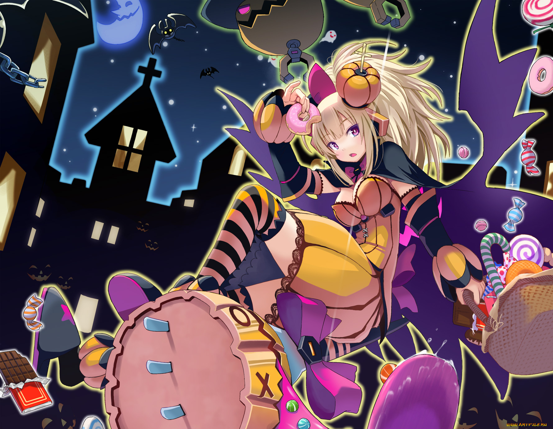 pepo, pucchi, аниме, halloween, magic, cosmic, break