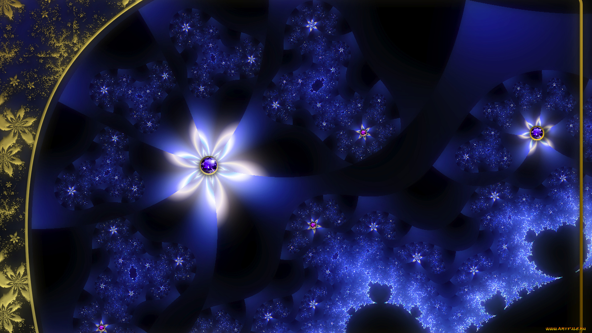 3д, графика, fractal, фракталы, узор, цвета