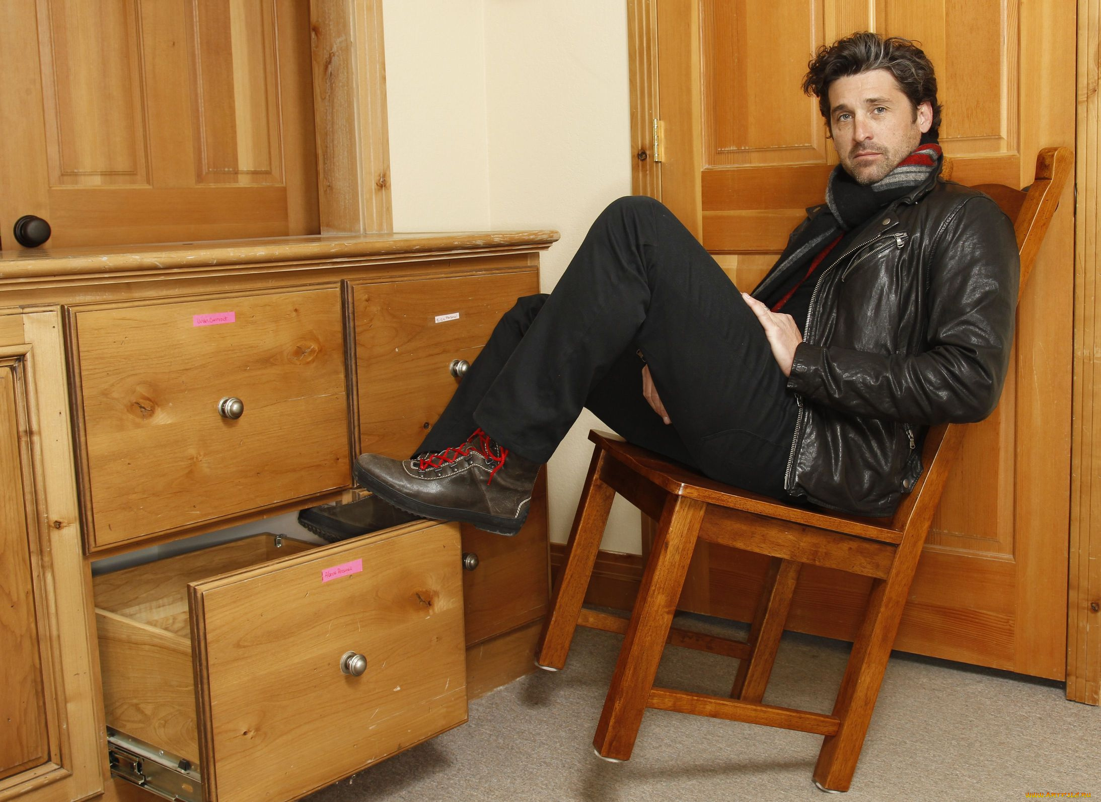 patrick, dempsey, мужчины, стул, актер