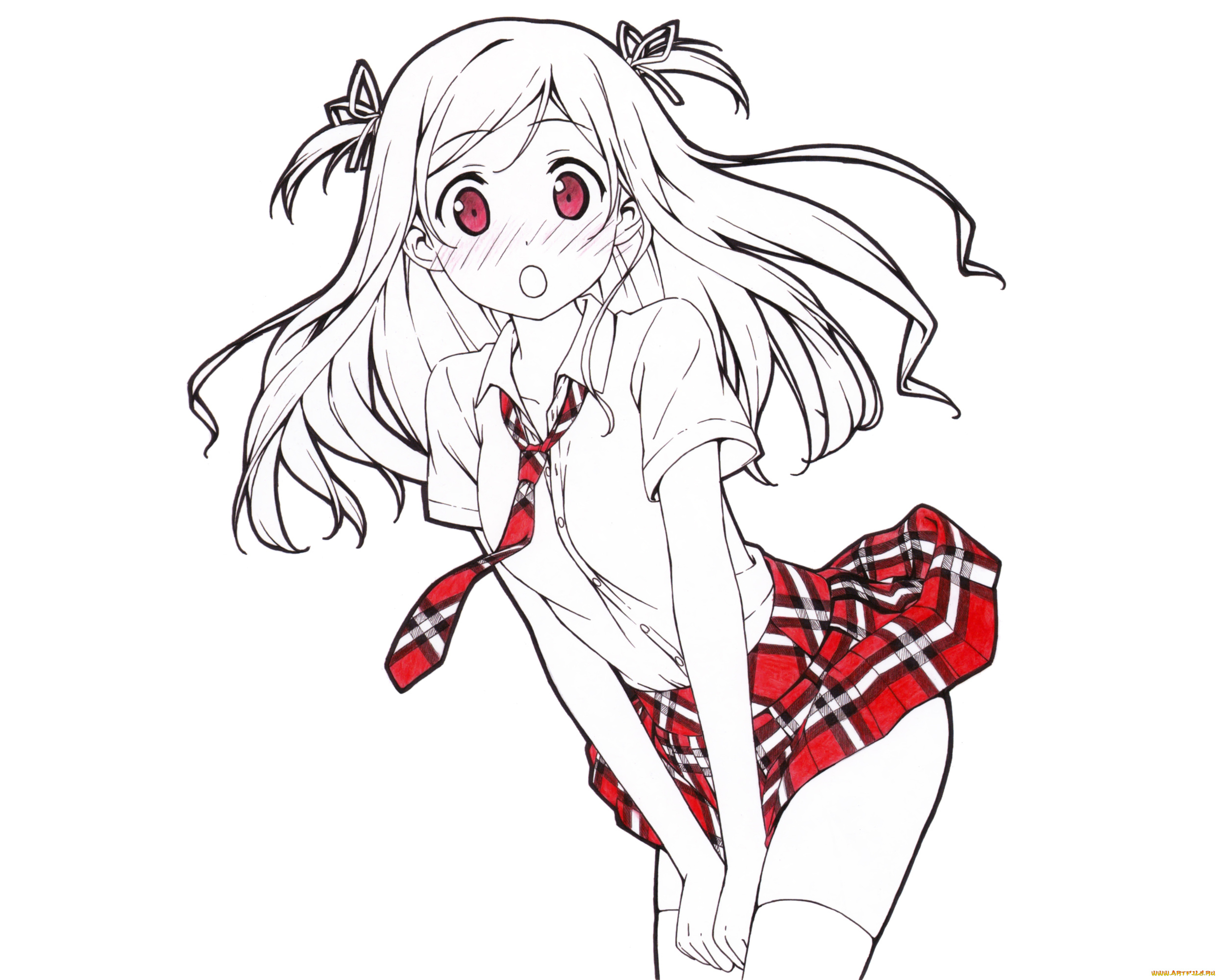 аниме, kantoku, artbook, девушка