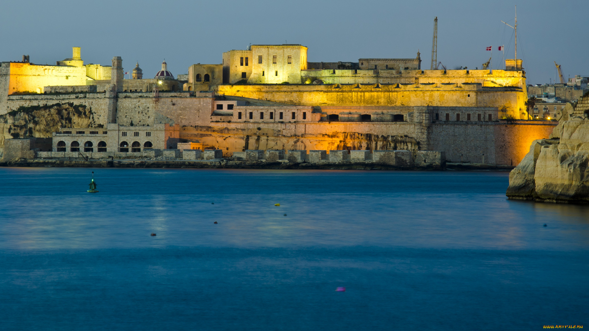kalkara, malta, города, улицы, площади, набережные, дома, набережная, море