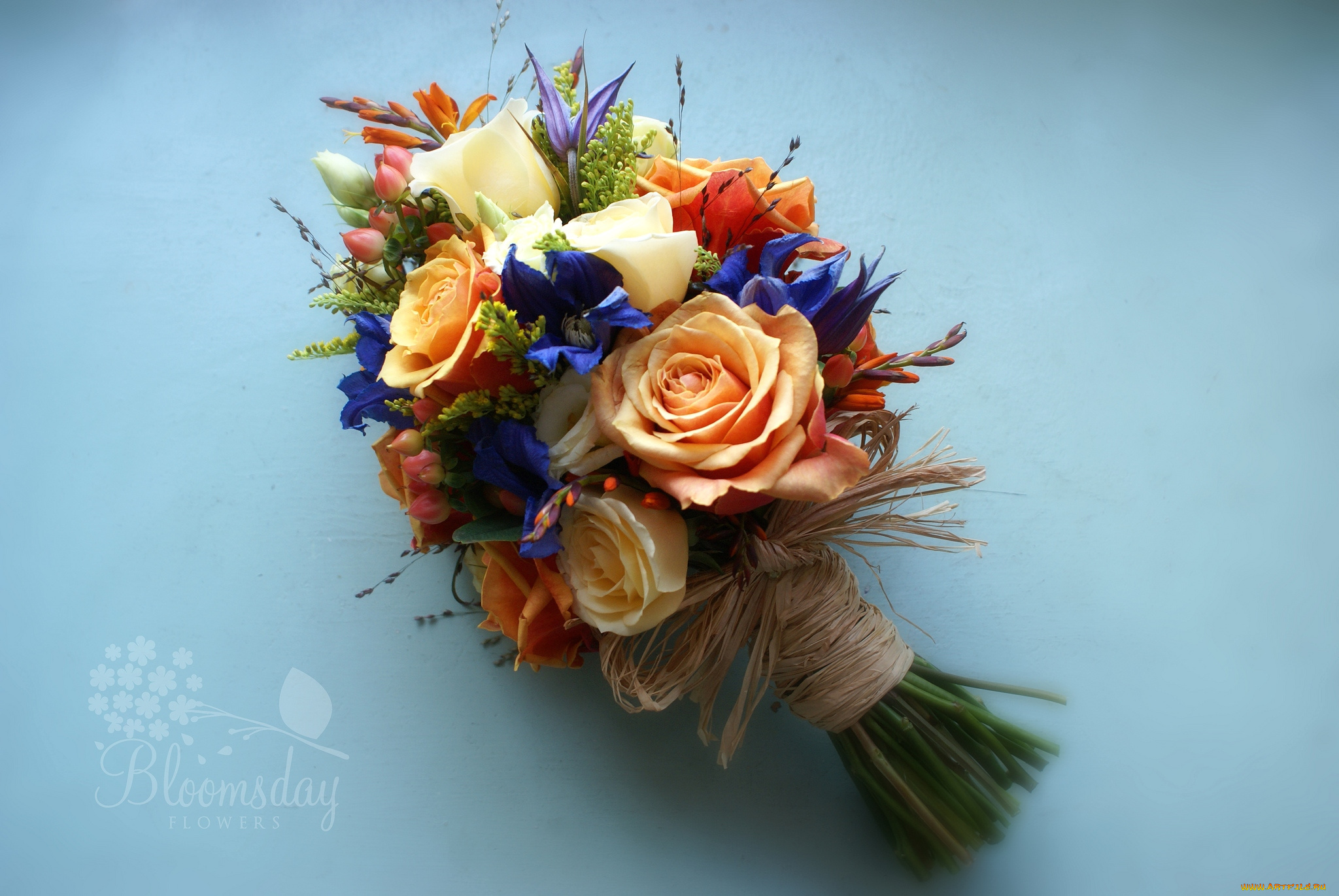 цветы, букеты, композиции, розы, клематис