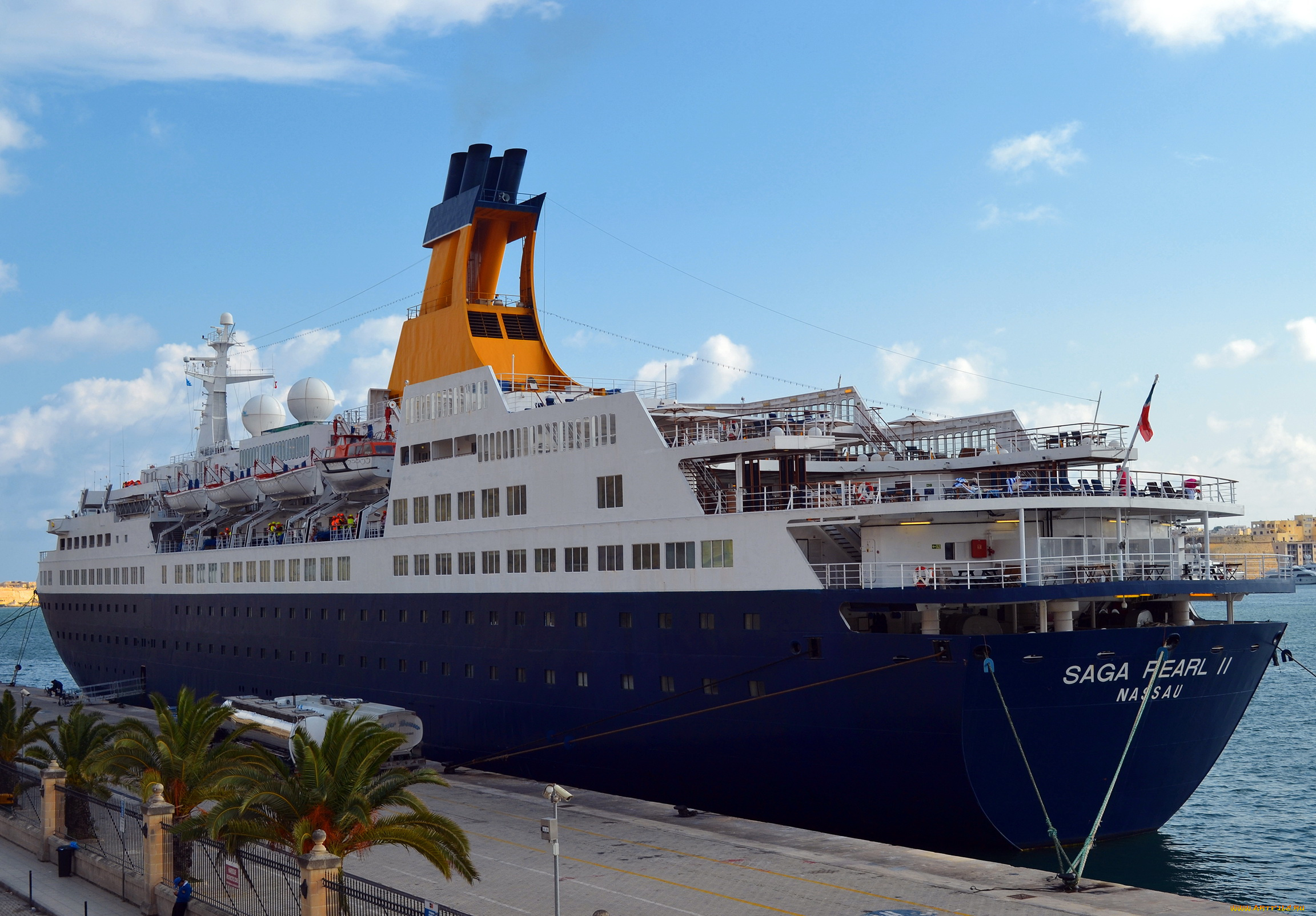 saga, pearl, ii, корабли, лайнеры, причал, лайнер