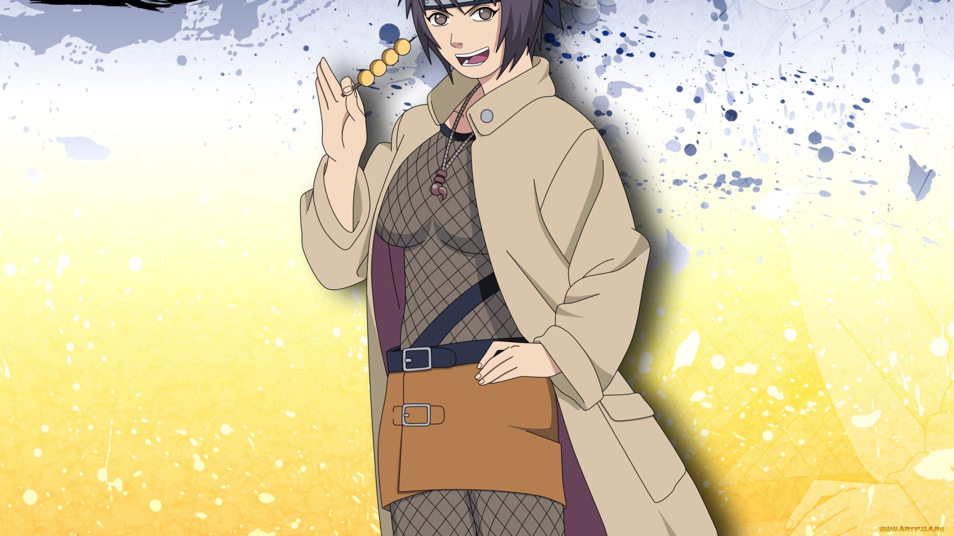 аниме, naruto, шатенка, персонаж, девушка, анко, наруто