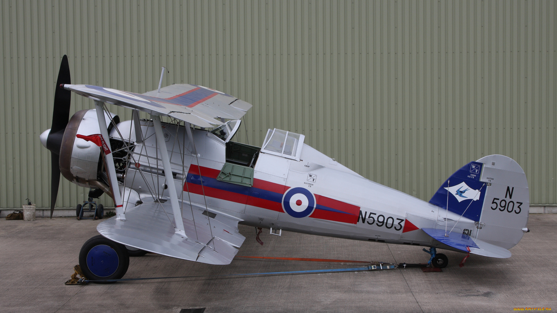 авиация, лёгкие, и, одномоторные, самолёты, биплан, площадка