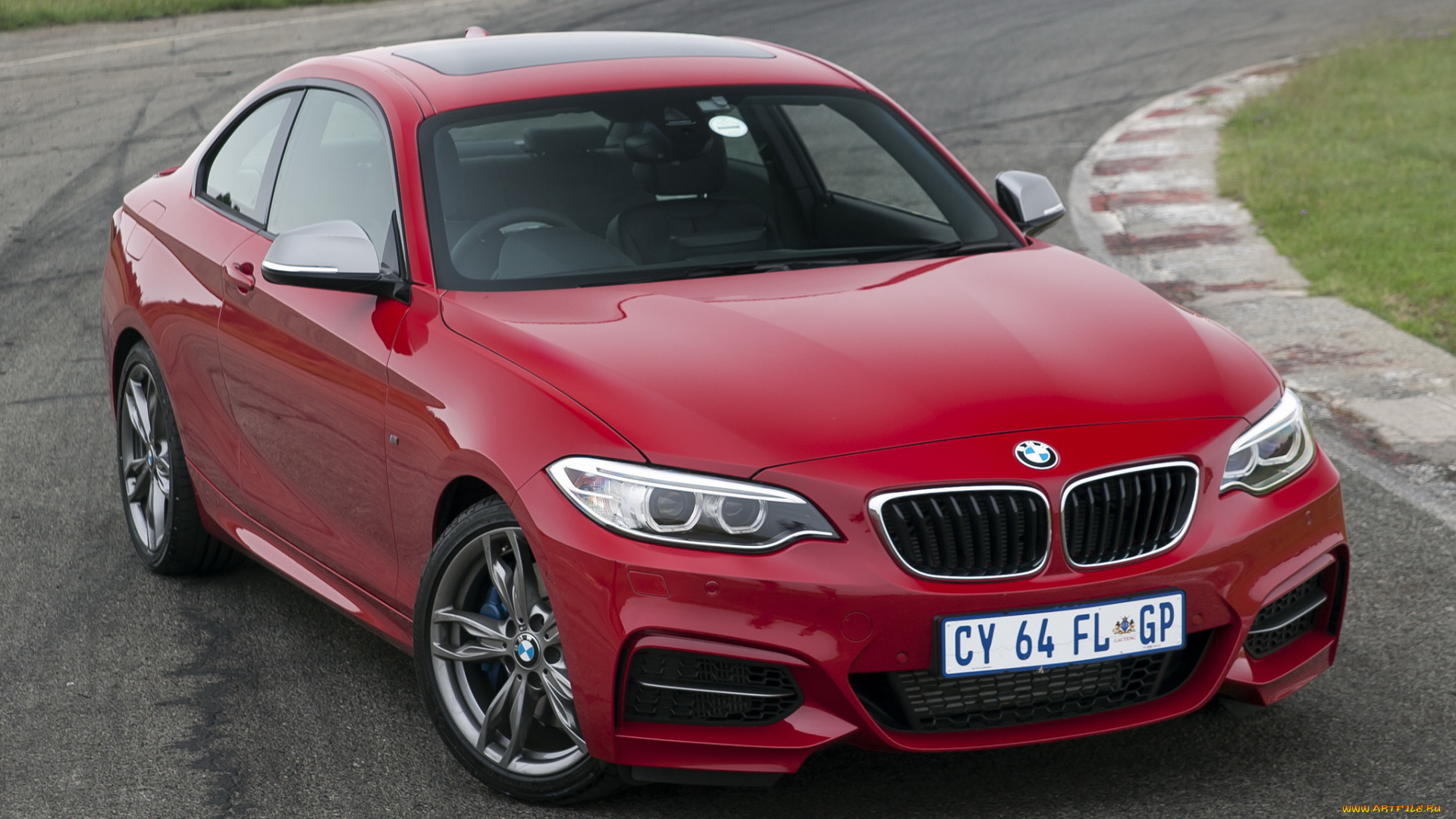 автомобили, bmw, 2014, красный, f22, coupе, za-spec, m235i