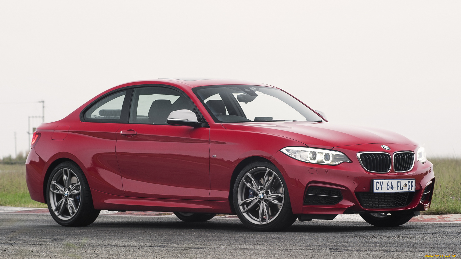автомобили, bmw, coupе, красный, za-spec, f22, 2014, m235i