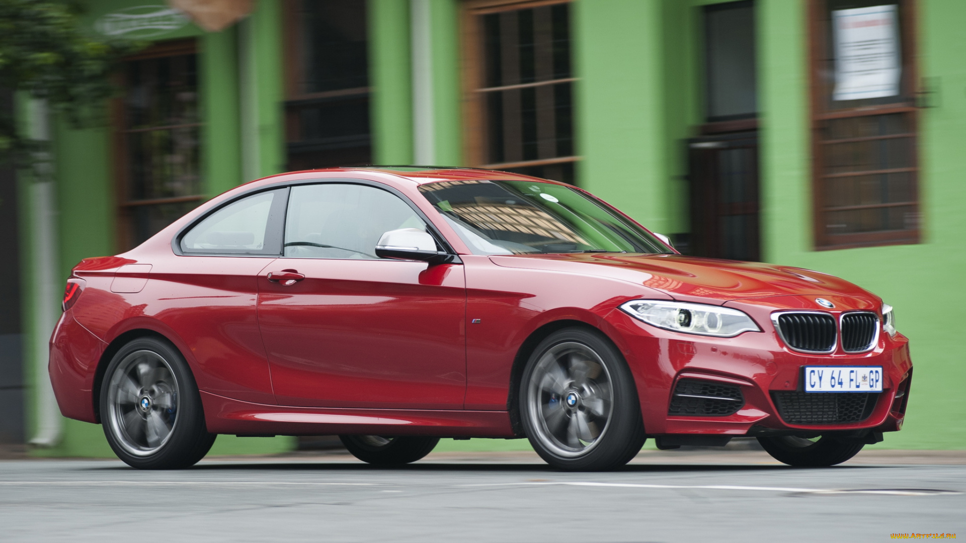 автомобили, bmw, za-spec, coupе, m235i, красный, 2014, f22