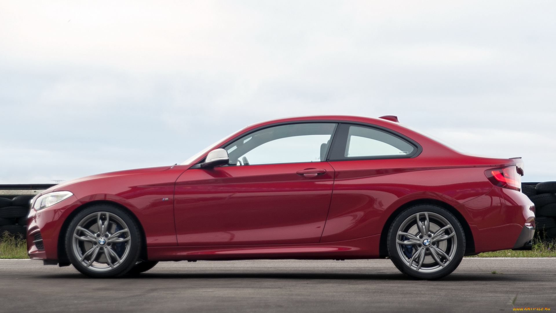 автомобили, bmw, za-spec, красный, 2014, f22, coupе, m235i