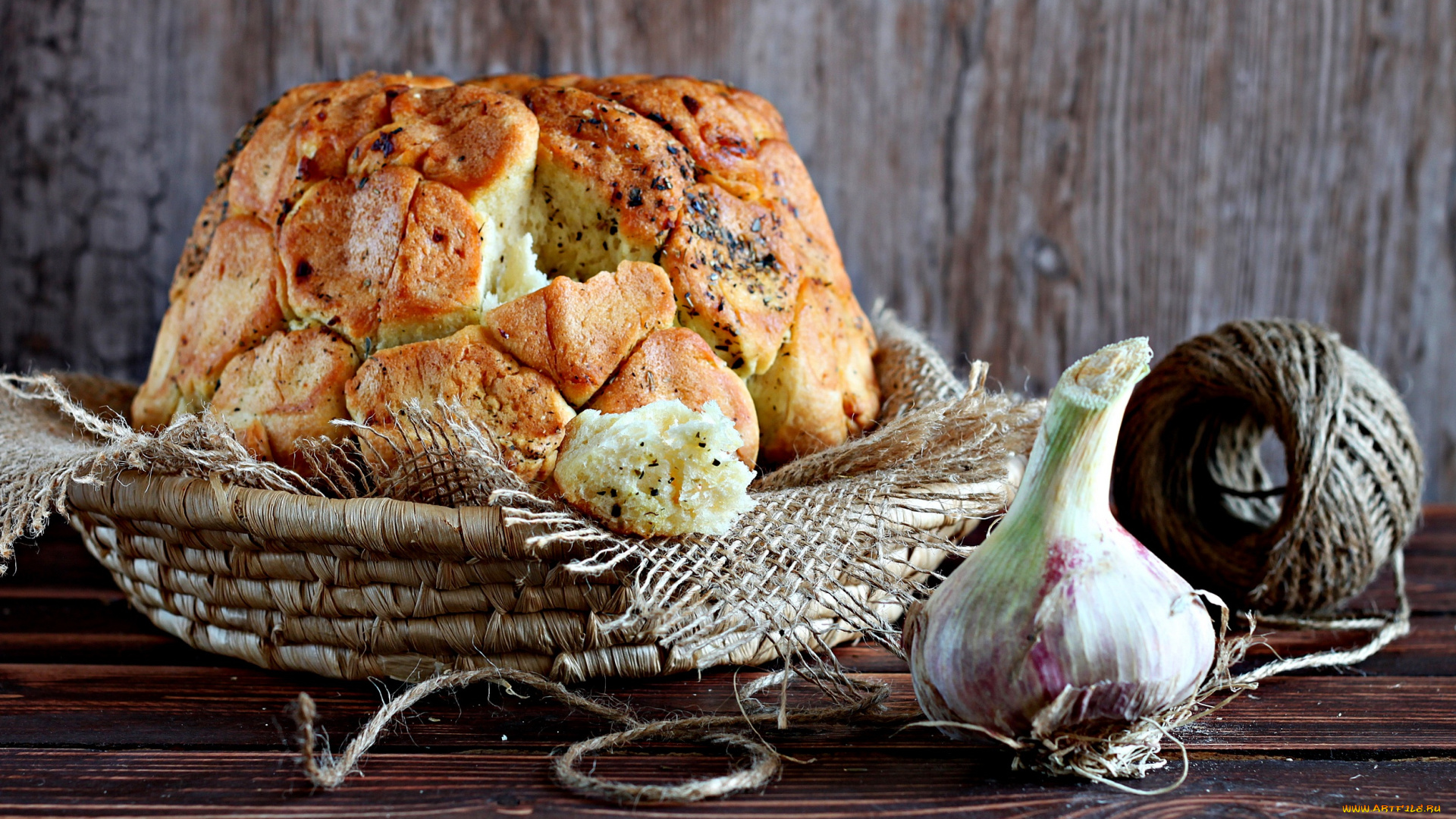 еда, хлеб, , выпечка, чеснок, выпечка