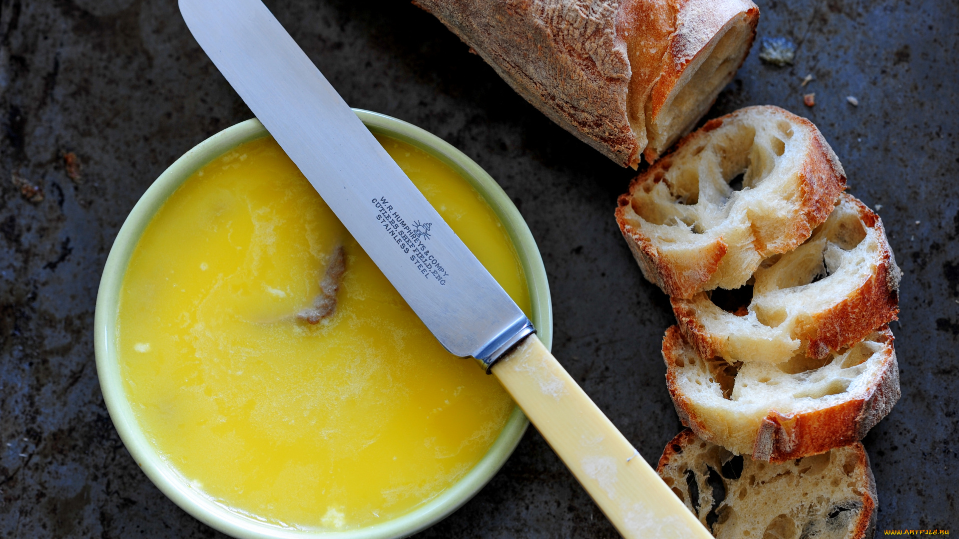 еда, вторые, блюда, нож, студень, хлеб