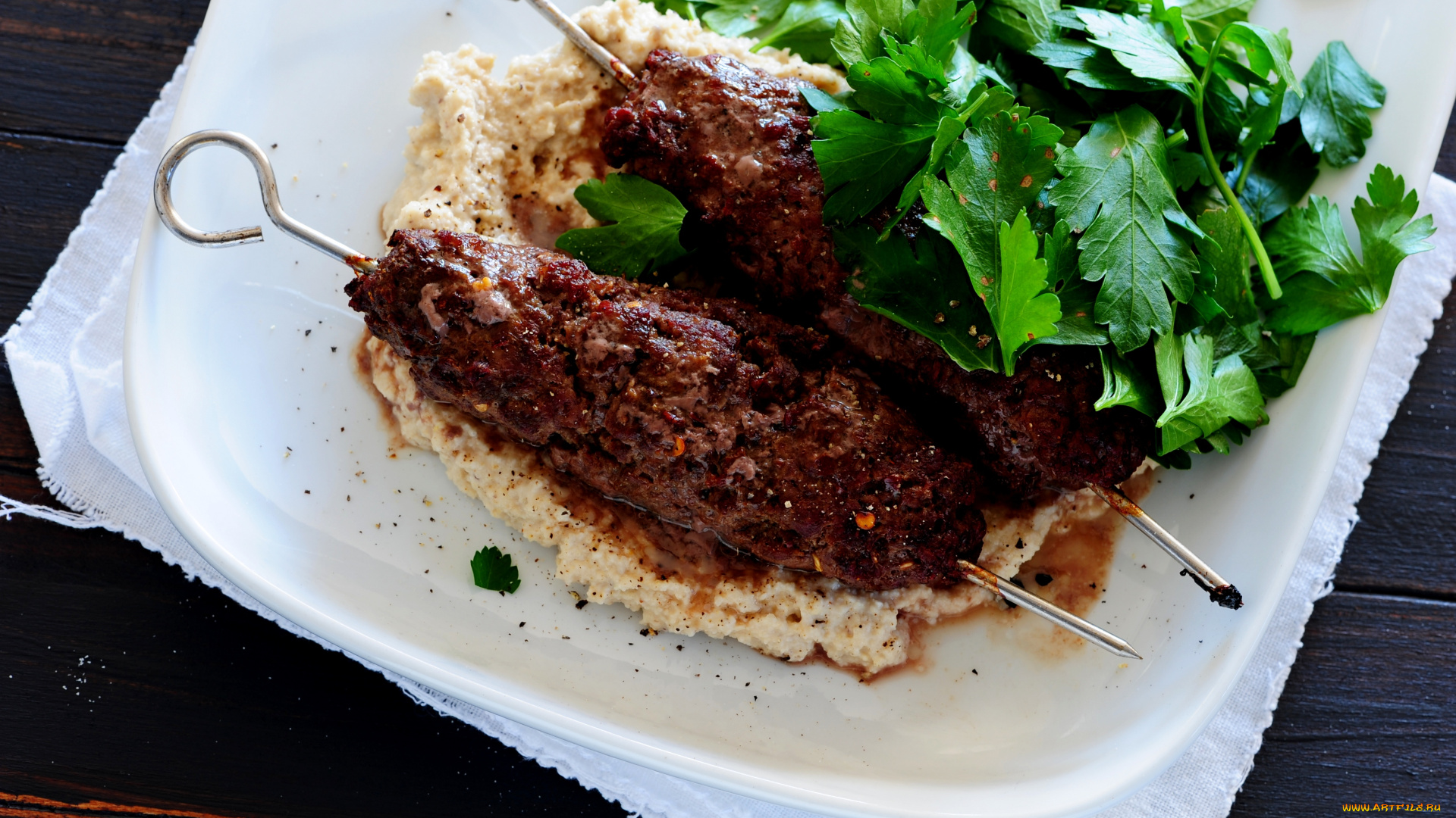 еда, вторые, блюда, зелень, каша, котлеты