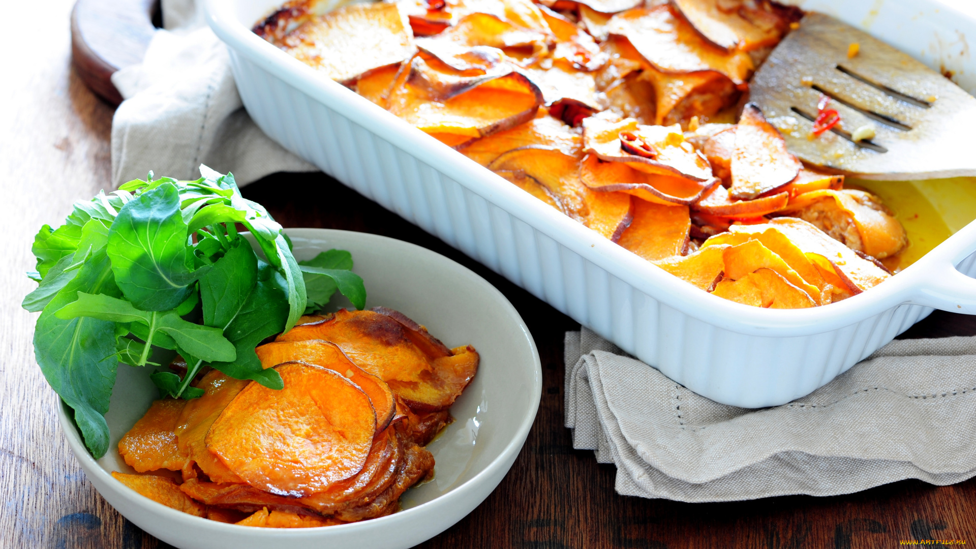 еда, вторые, блюда, зелень, запеченный, картофель