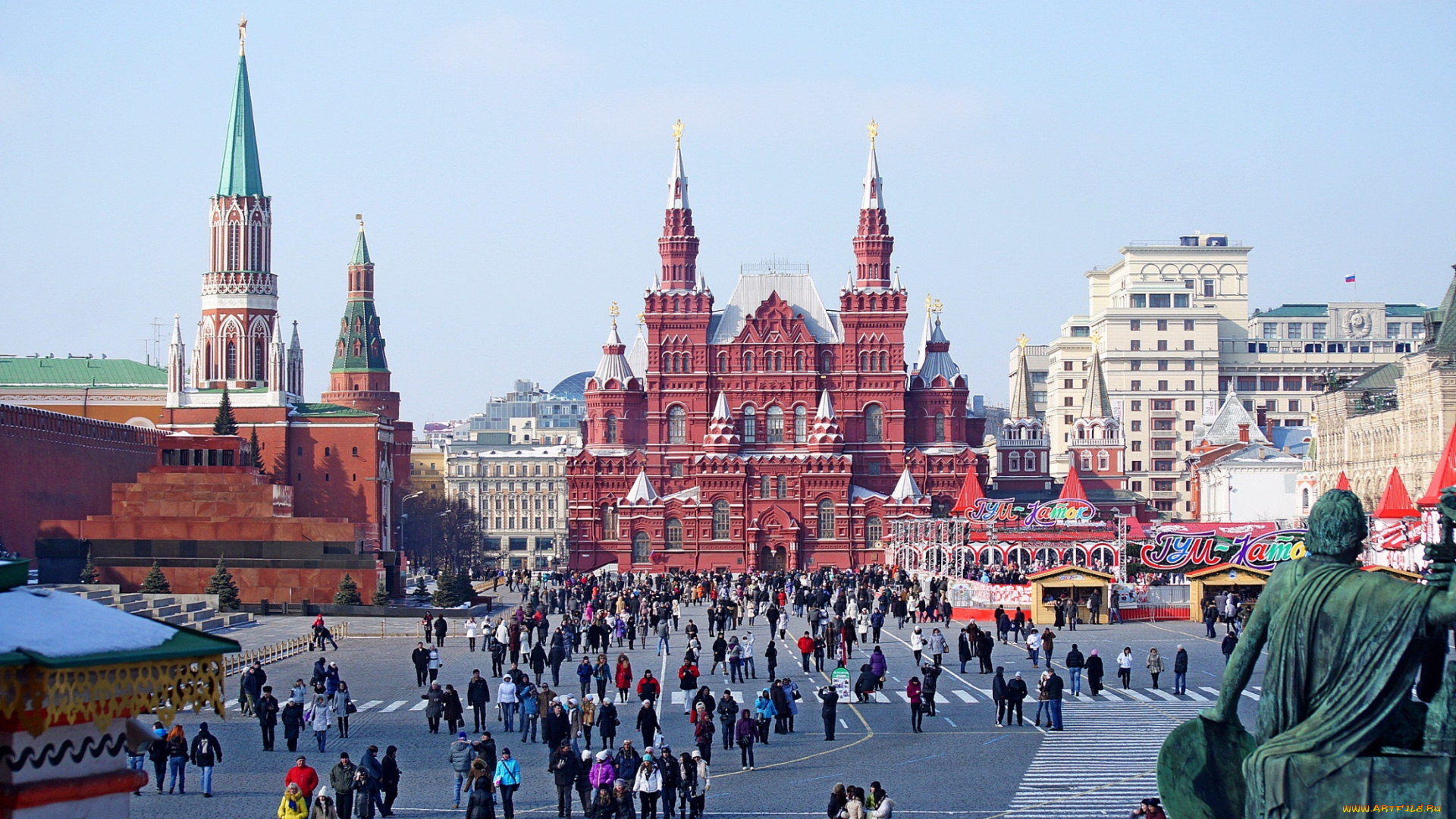 города, москва, , россия, красная, площадь