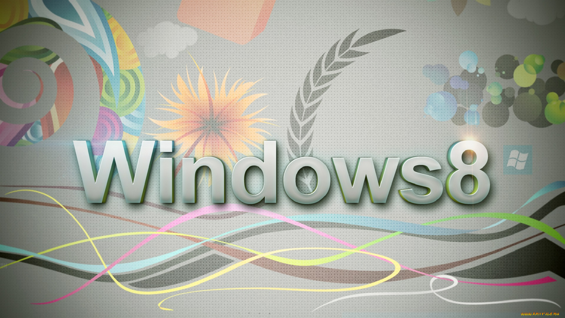 компьютеры, windows, 8, логотип, фон, операционная, система