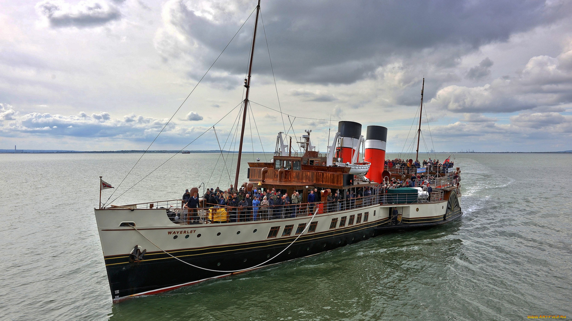 ps, waverley, корабли, пароходы, прогулка, озеро, пароход