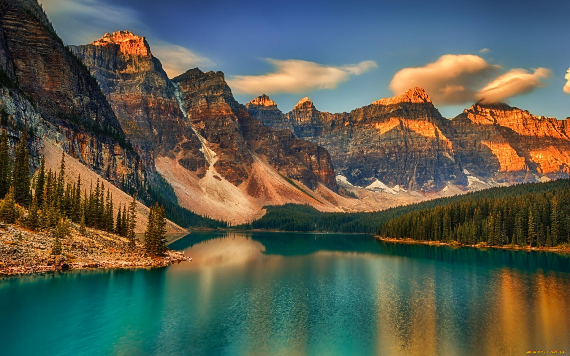 природа, реки, озера, озеро, горы