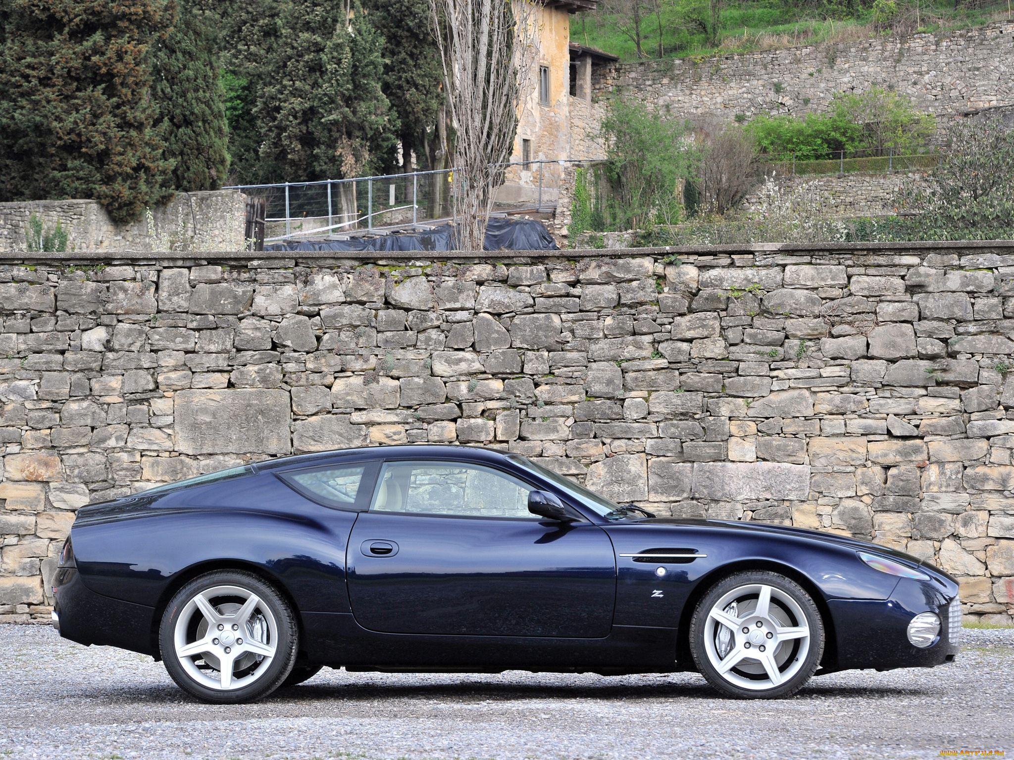 автомобили, aston, martin, темный, db7, aston, martin, 2003, zagato