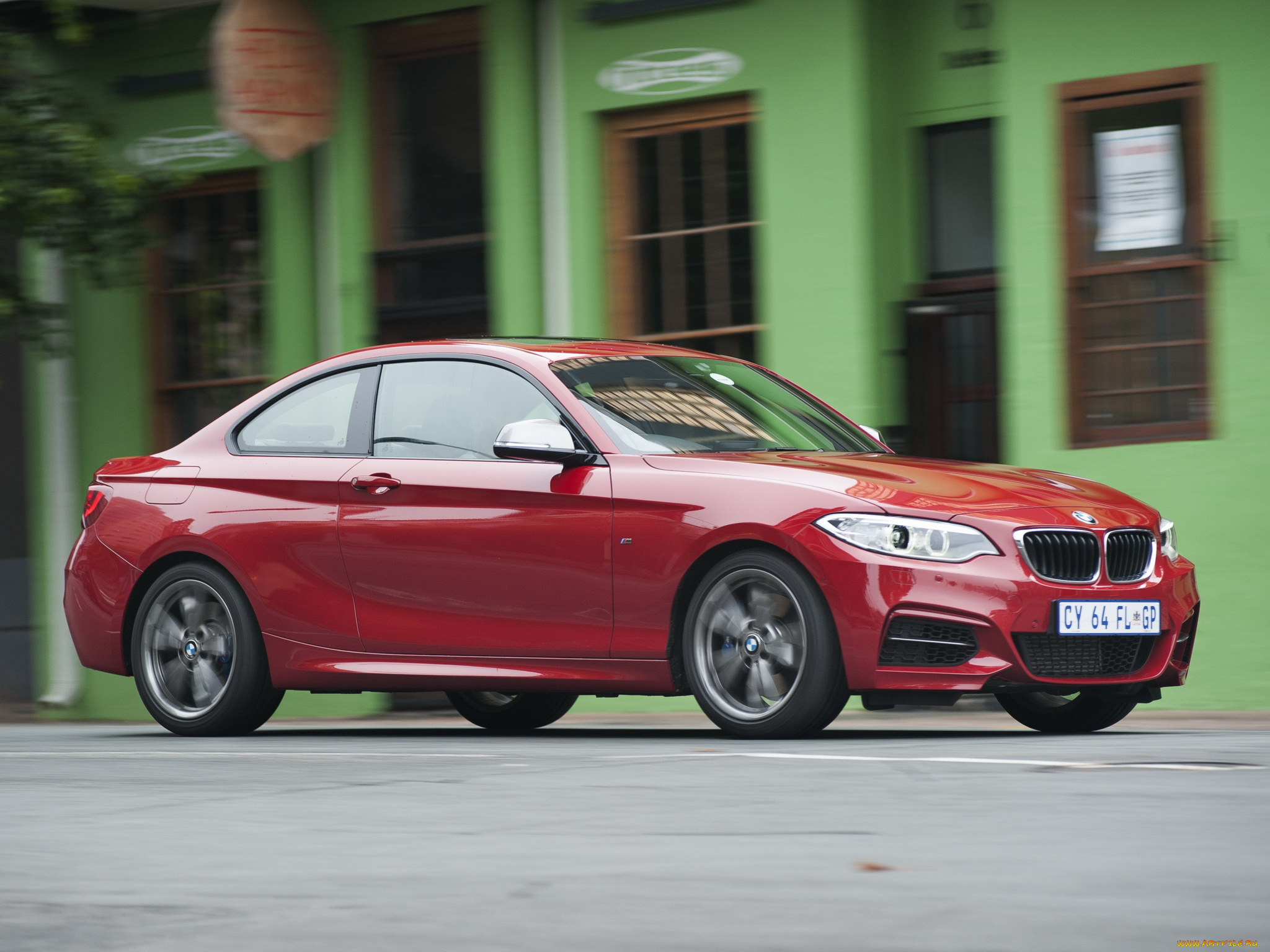 автомобили, bmw, za-spec, coupе, m235i, красный, 2014, f22