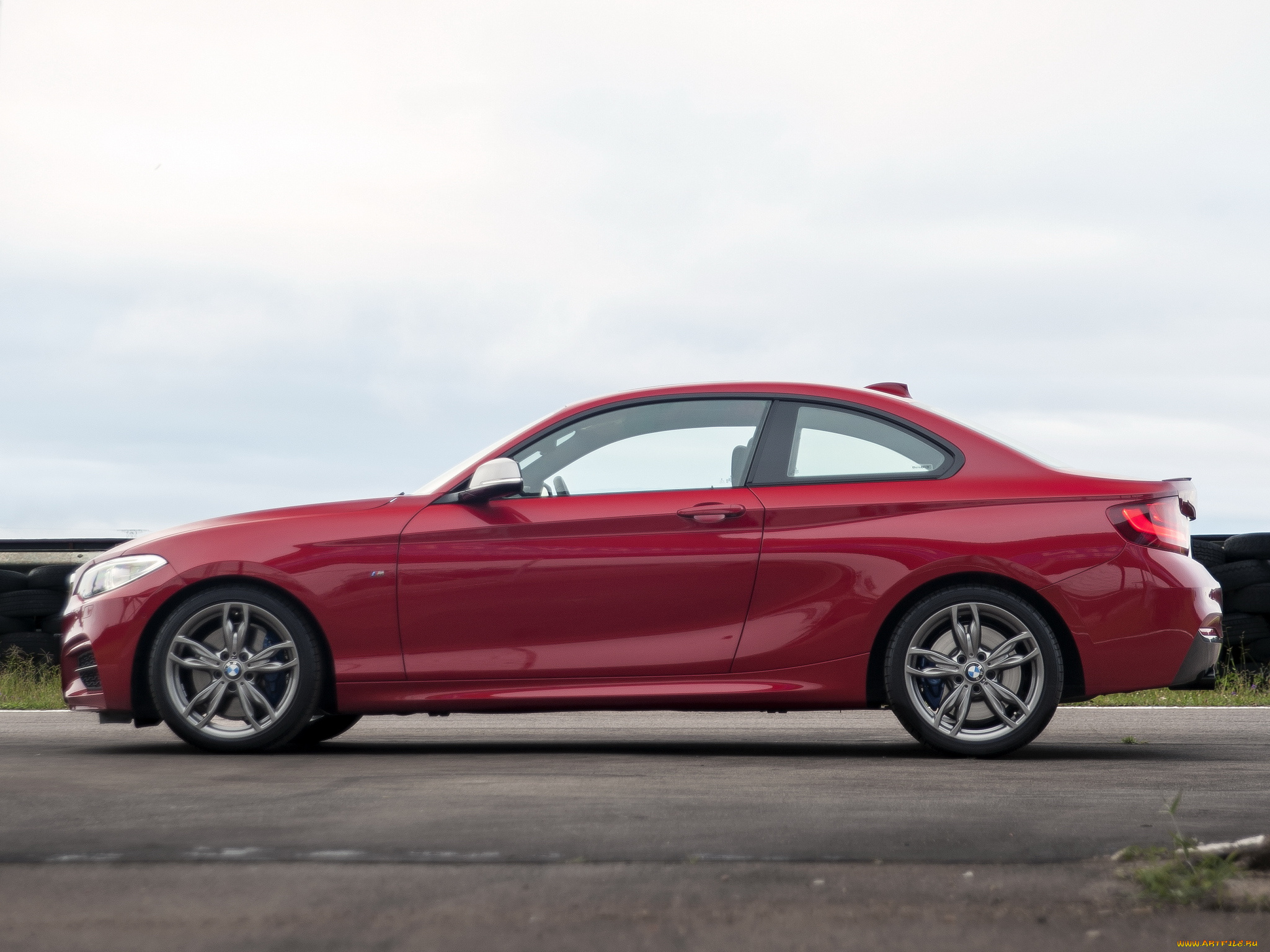 автомобили, bmw, za-spec, красный, 2014, f22, coupе, m235i