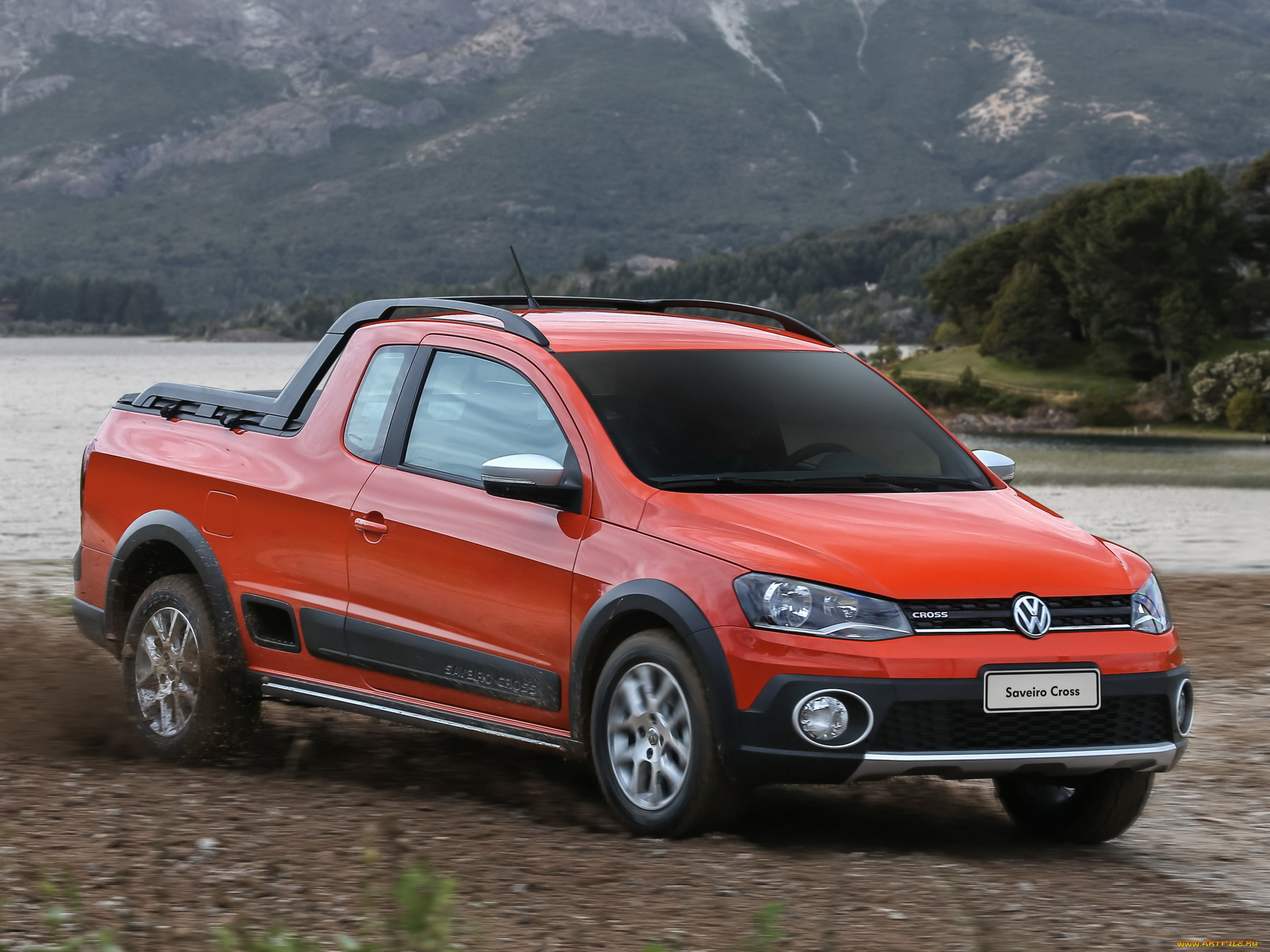 автомобили, volkswagen, saveiro, cross, красный, 2013