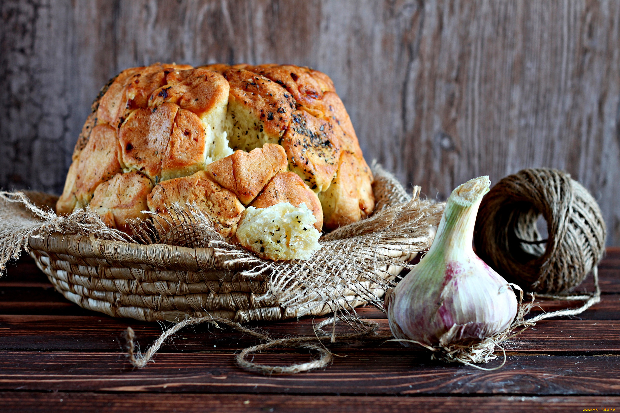 еда, хлеб, , выпечка, чеснок, выпечка