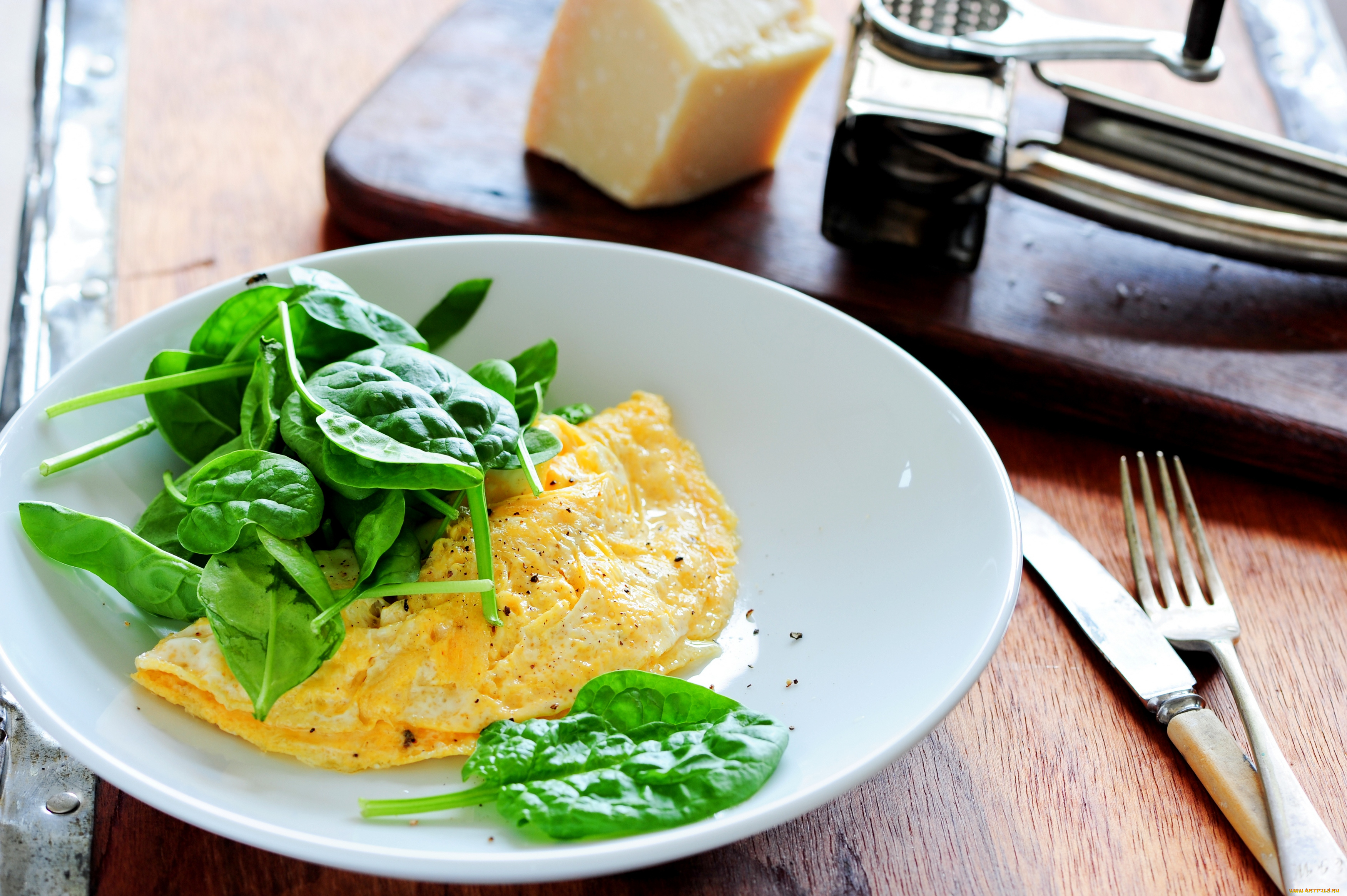 еда, Яичные, блюда, яичный, омлет, зелень