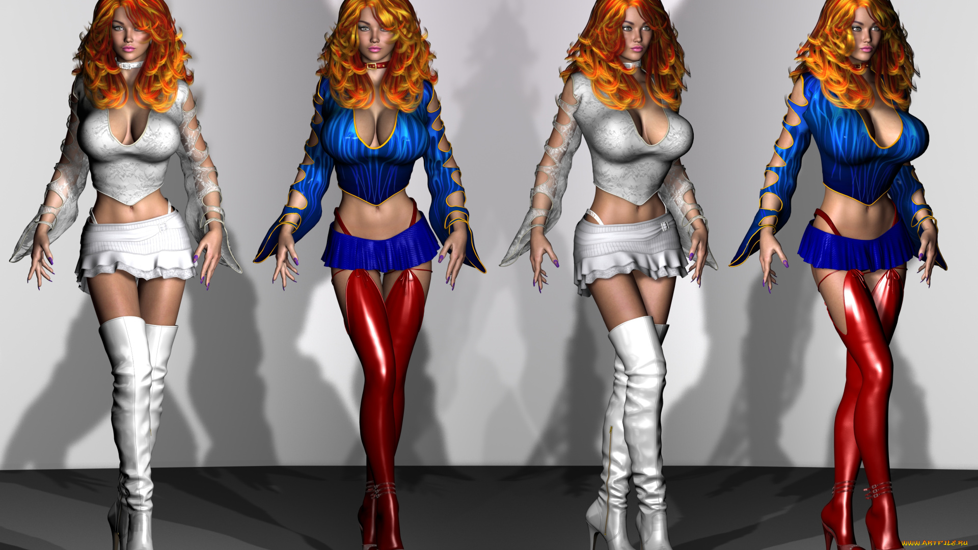 3д, графика, люди, , people, взгляд, фон, девушки