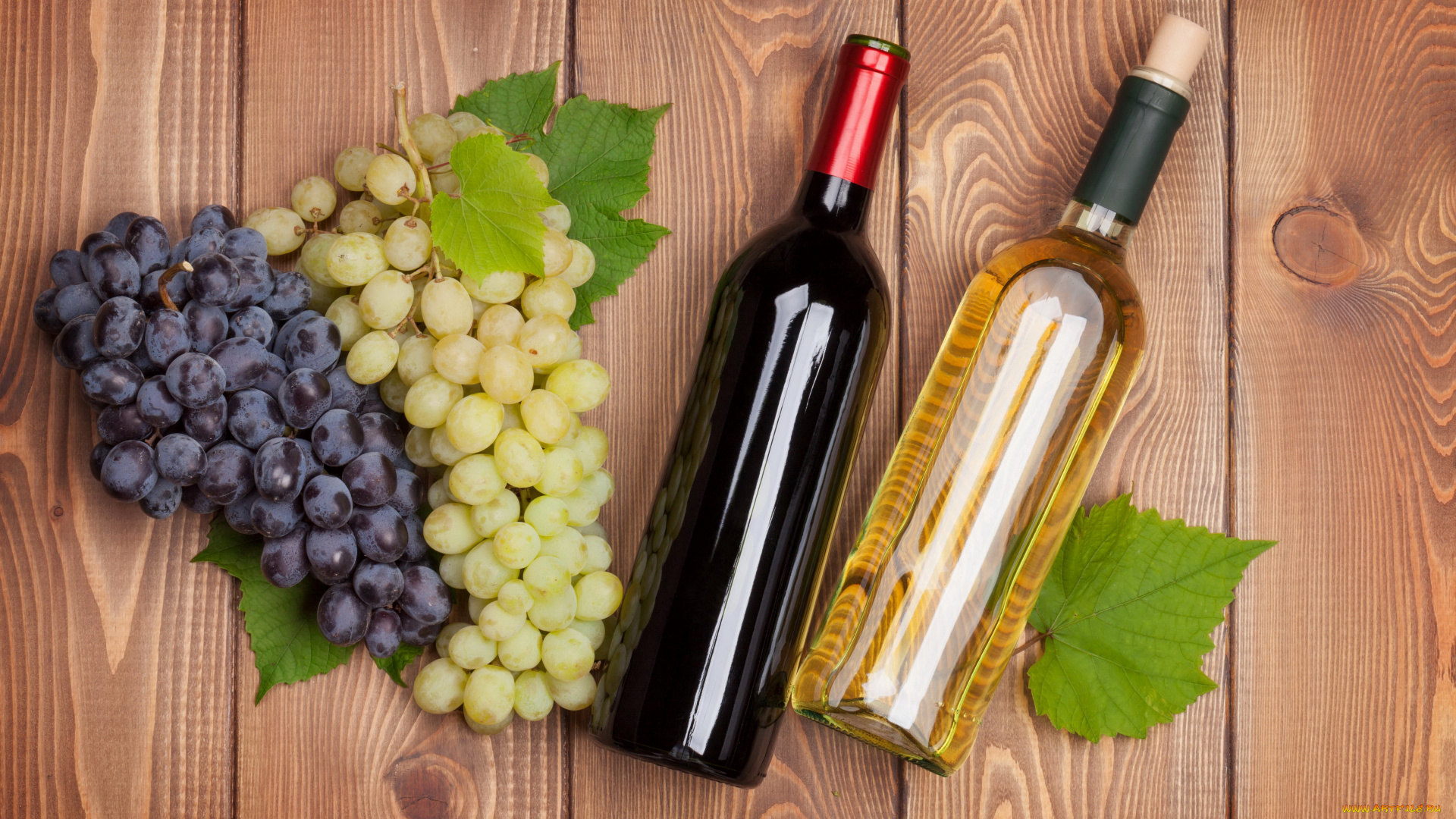 еда, виноград, бутылка, вино
