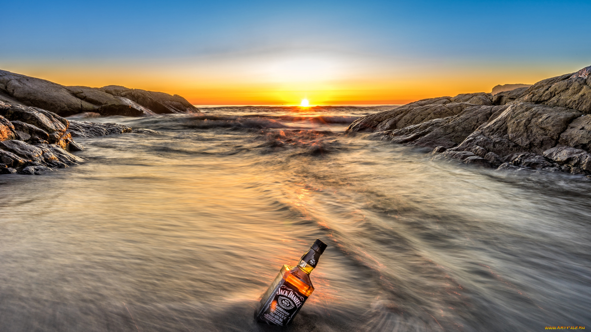 jack, daniels, бренды, jack, daniel`s, виски, бутылка, пляж