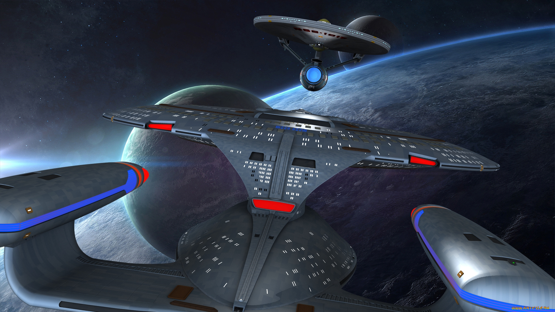 видео, игры, -, star, trek, constellation, вселенная, полет, планета, космический, корабль