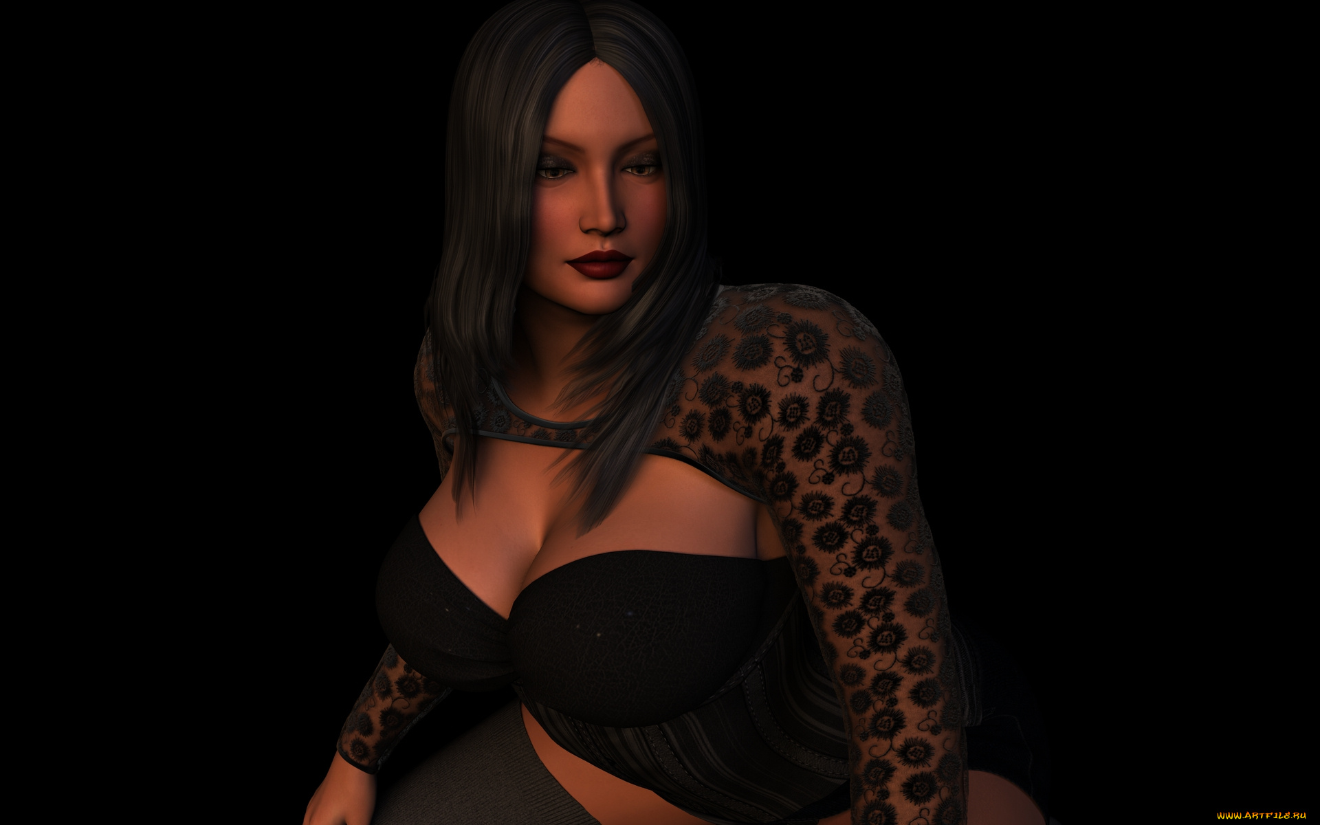 3д, графика, люди, , people, девушка, фон, взгляд