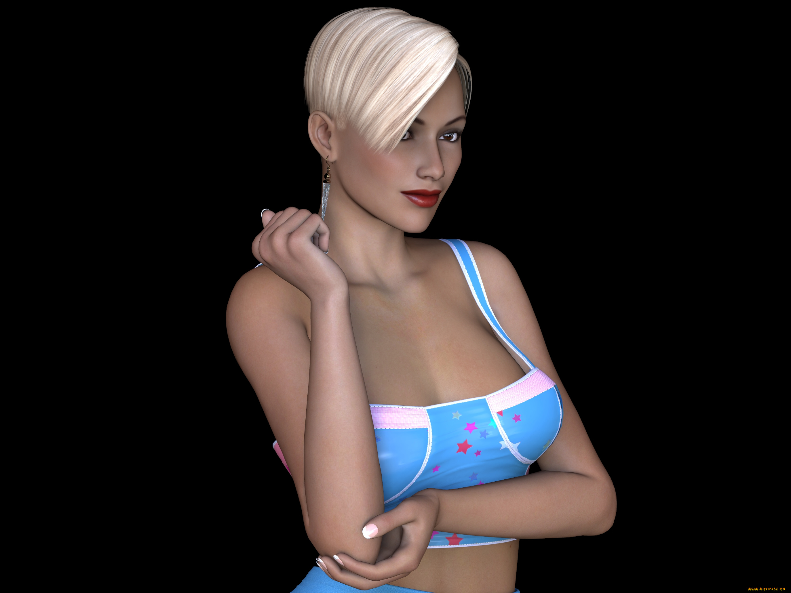 3д, графика, люди, , people, фон, взгляд, девушка, блондинка