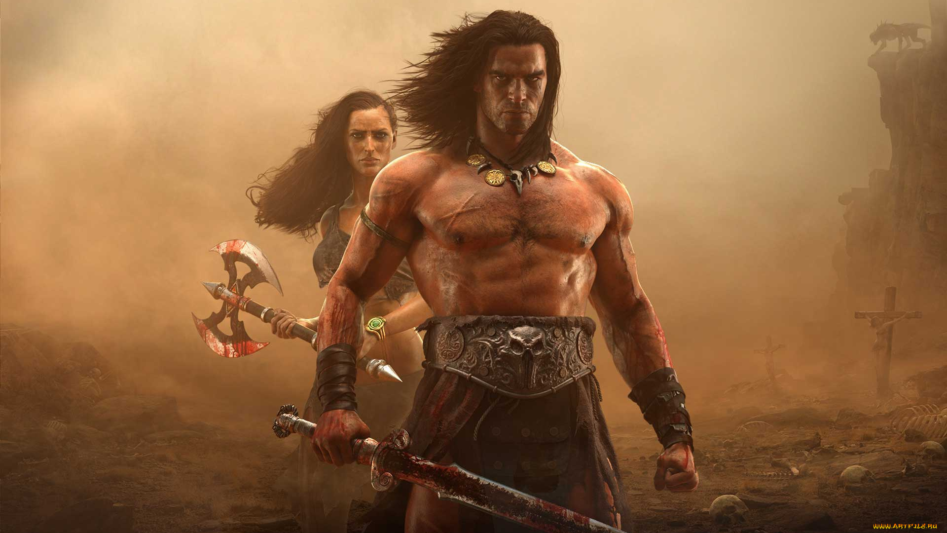 conan, exiles, видео, игры, персонаж