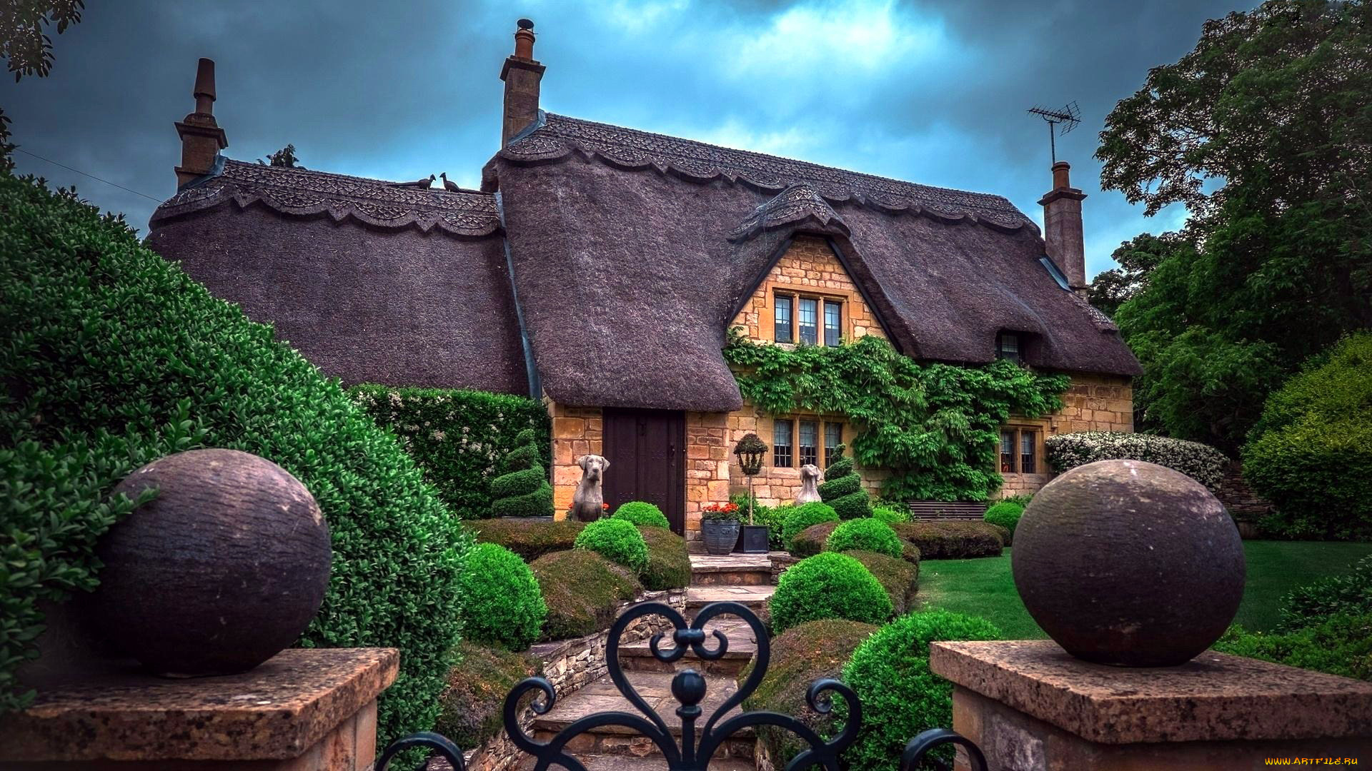 города, -, здания, , дома, коттедж