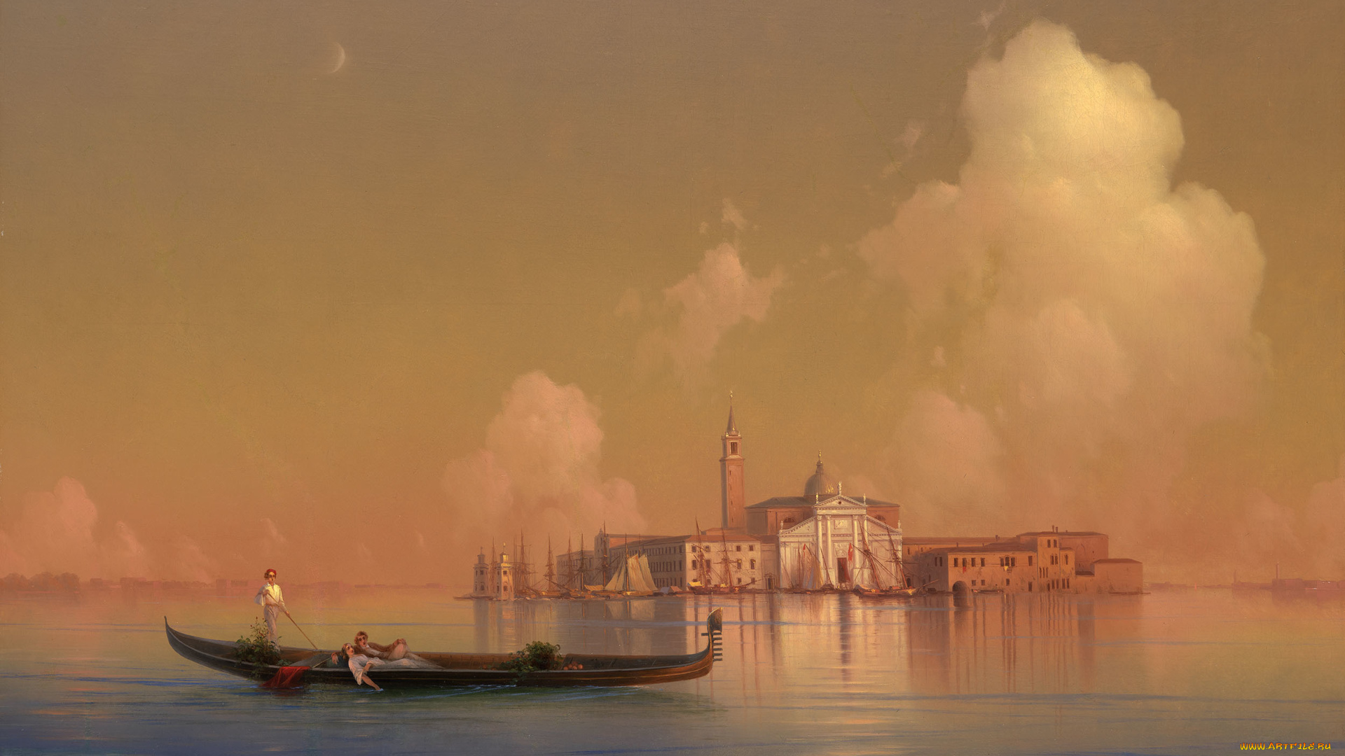 рисованное, иван, айвазовский, aivazovsky, ship