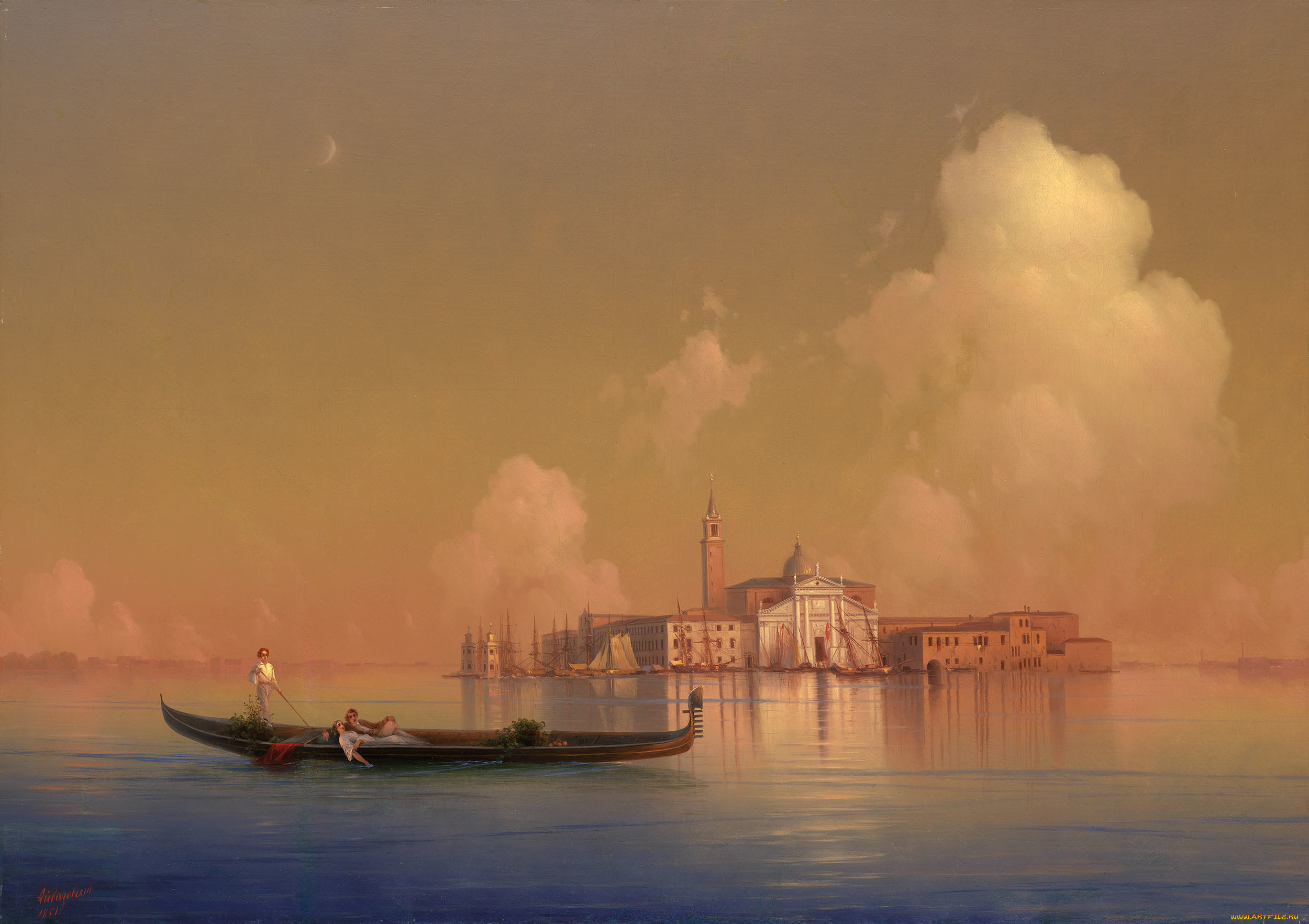 рисованное, иван, айвазовский, aivazovsky, ship