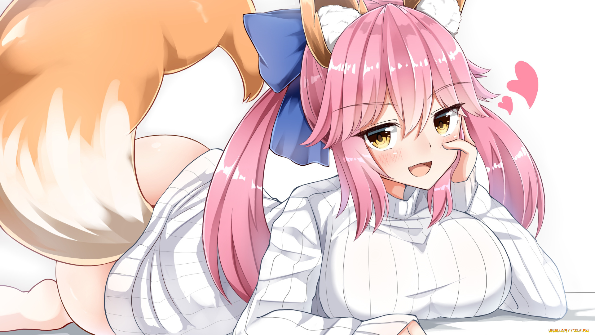 аниме, fate, stay, night, фон, взгляд, девушка