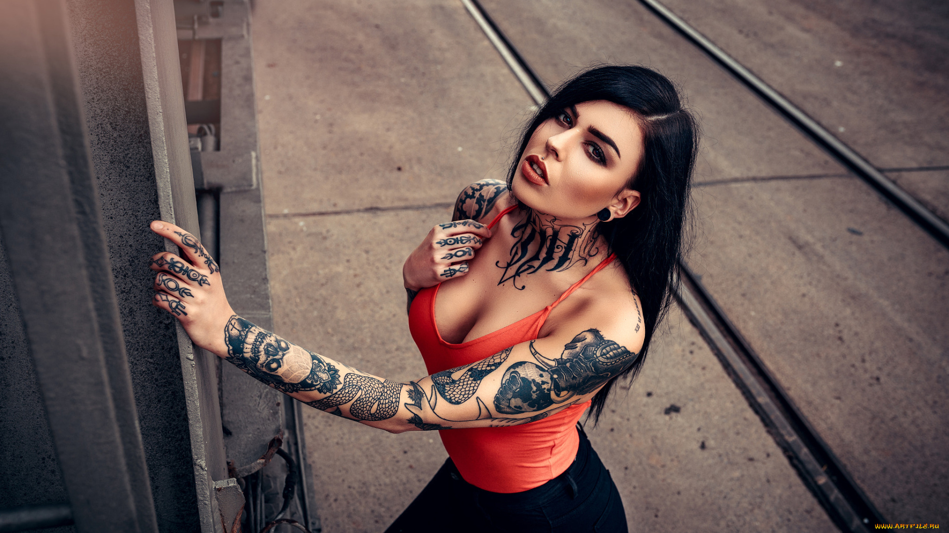 девушка, девушки, -unsort, , брюнетки, темноволосые, модель