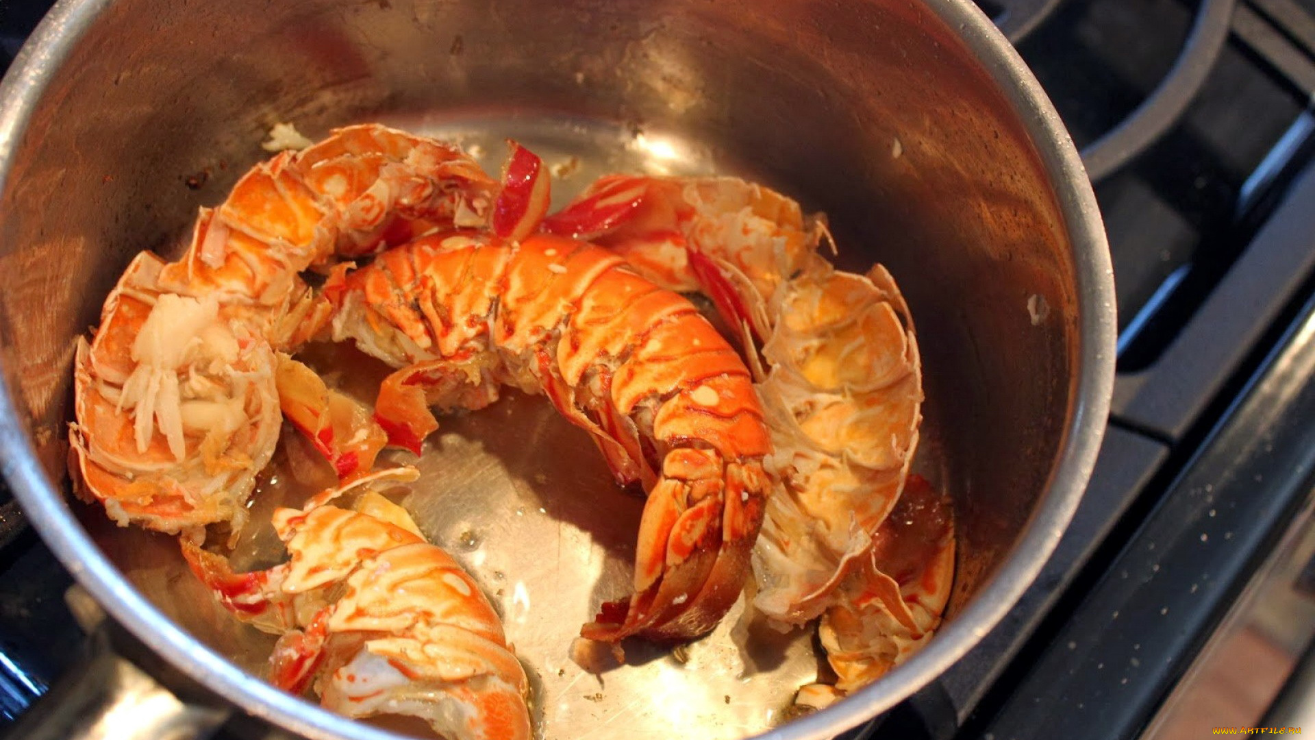 еда, рыбные, блюда, , с, морепродуктами, лобстер