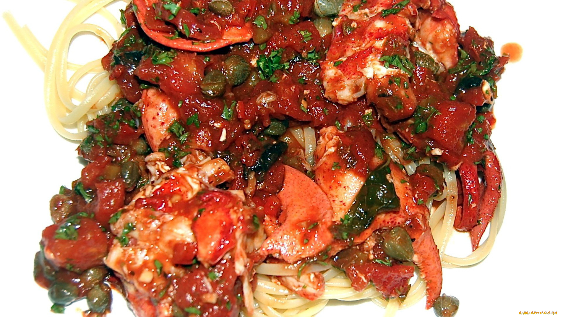 еда, рыбные, блюда, , с, морепродуктами, лобстер