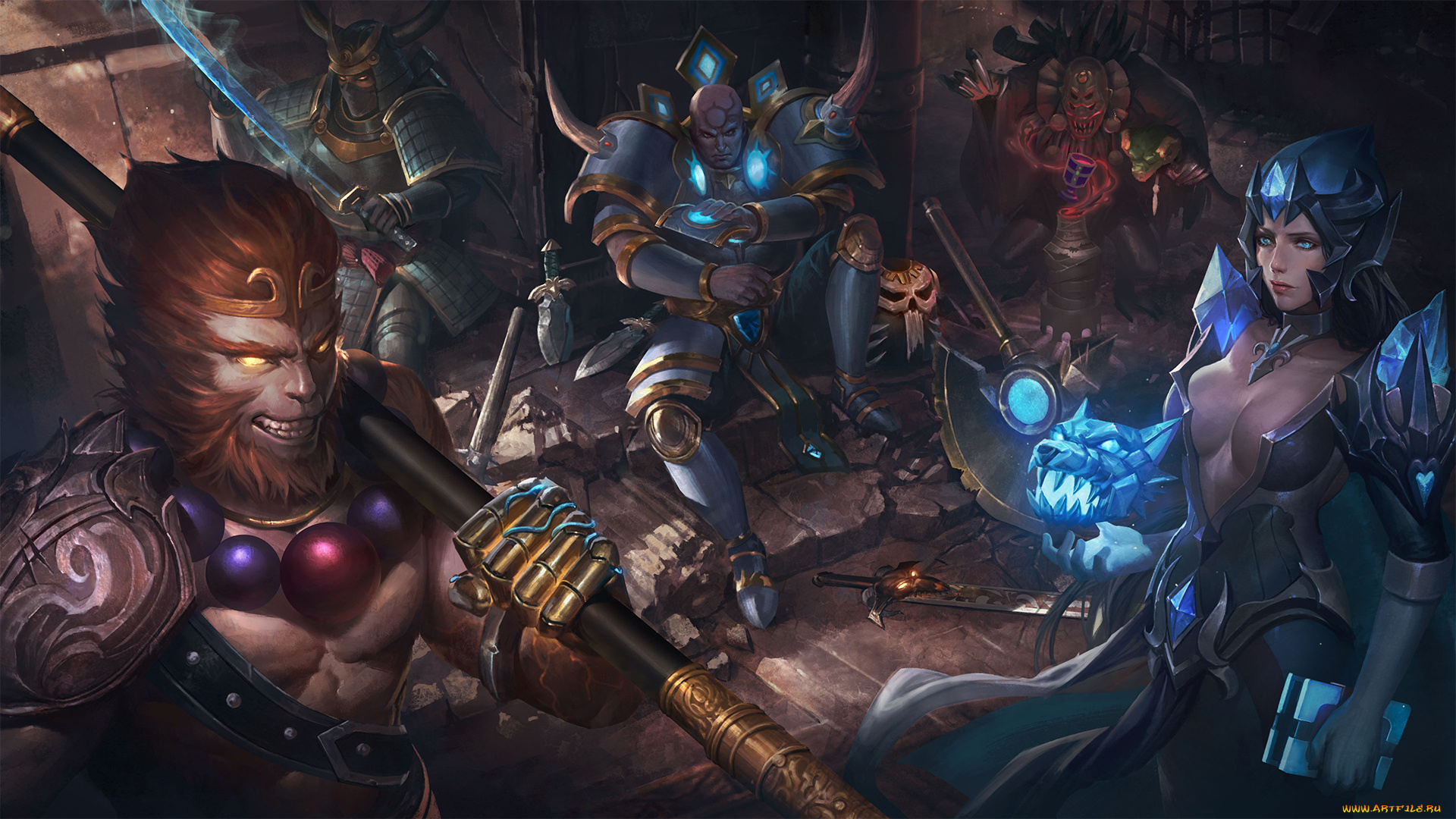 видео, игры, heroes, of, newerth, action, ролевая, heroes, of, newerth