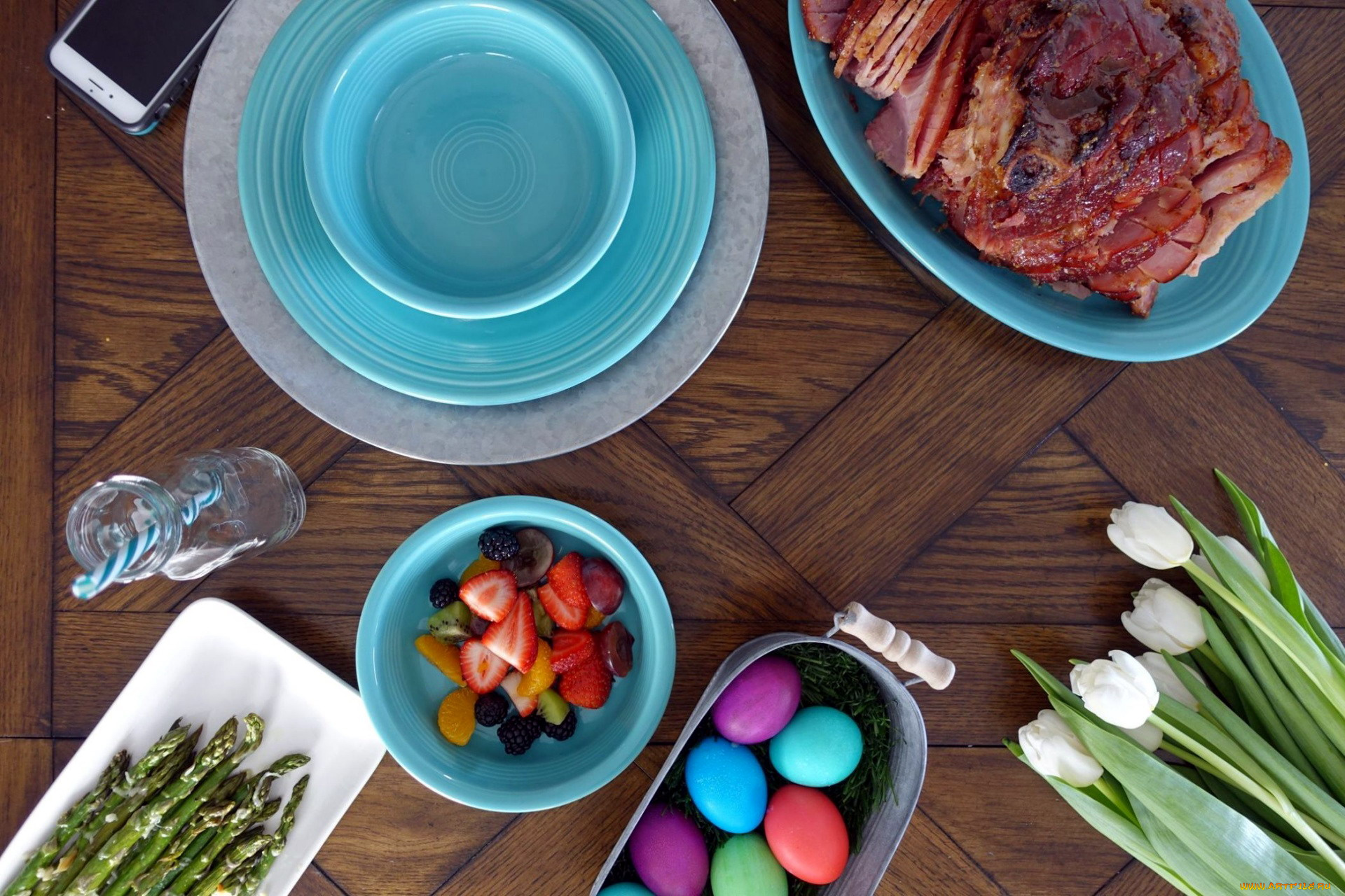 еда, разное, спаржа, буженина, яйца