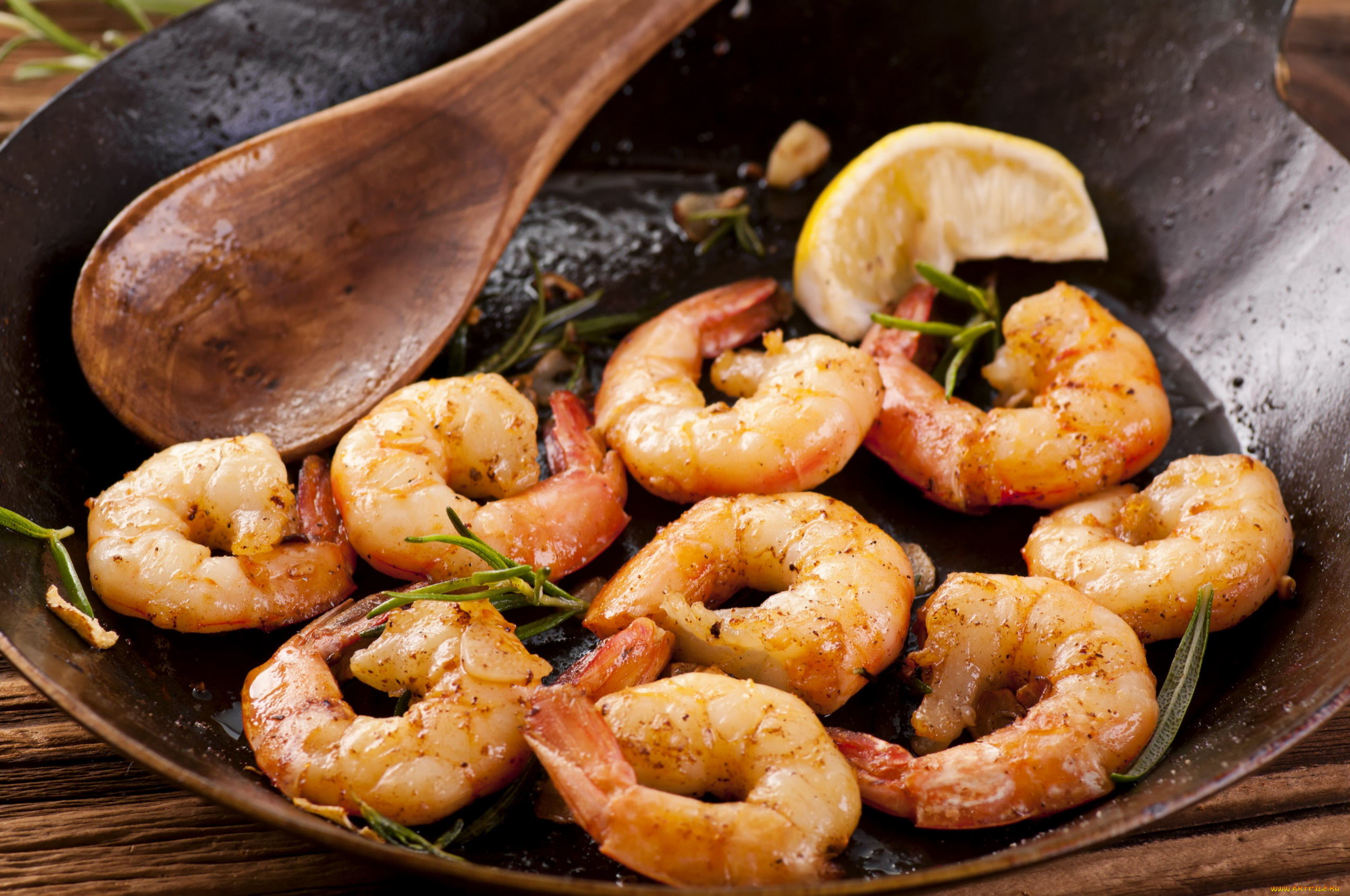 еда, рыбные, блюда, , с, морепродуктами, креветки