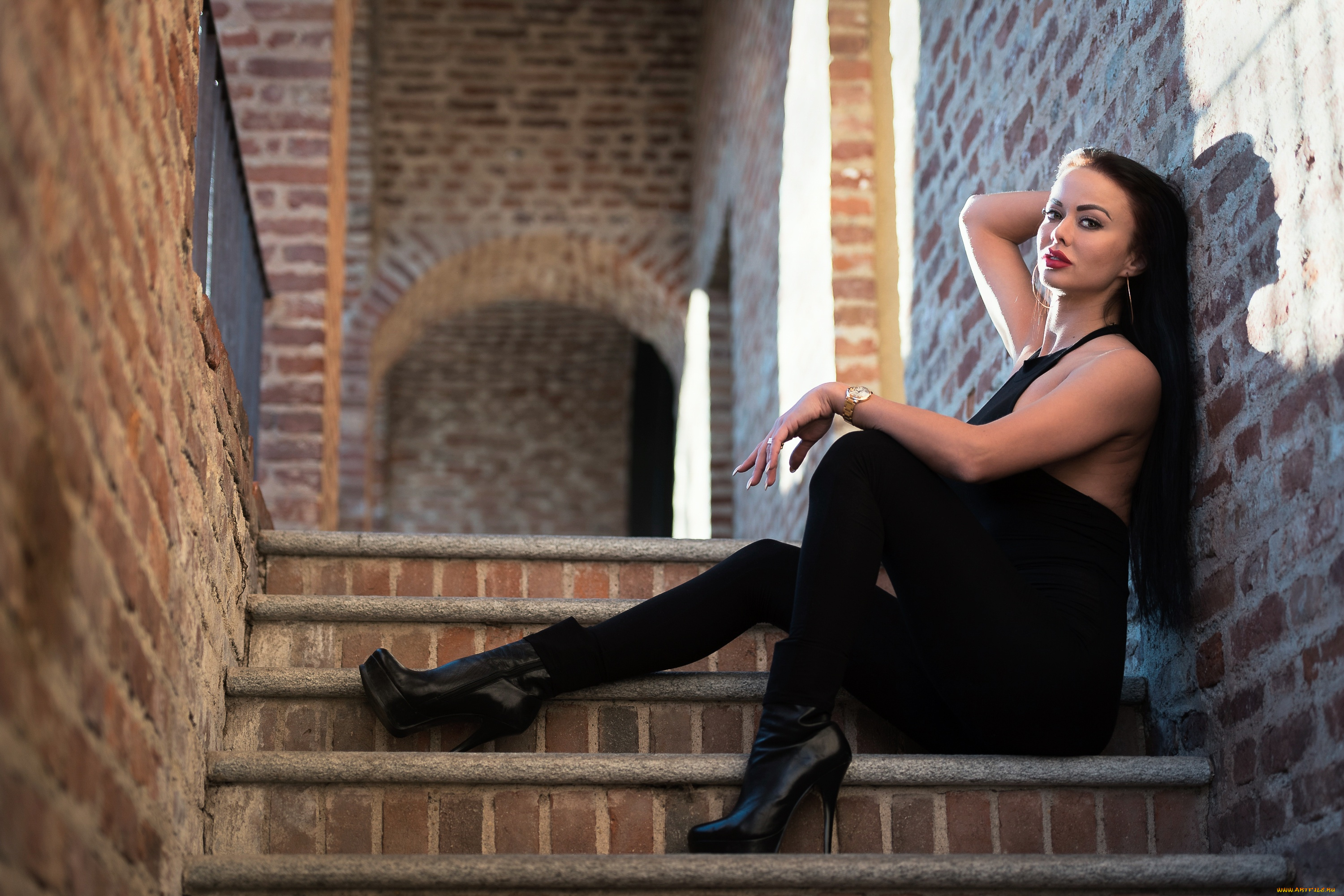 девушка, девушки, -unsort, , брюнетки, темноволосые, модель