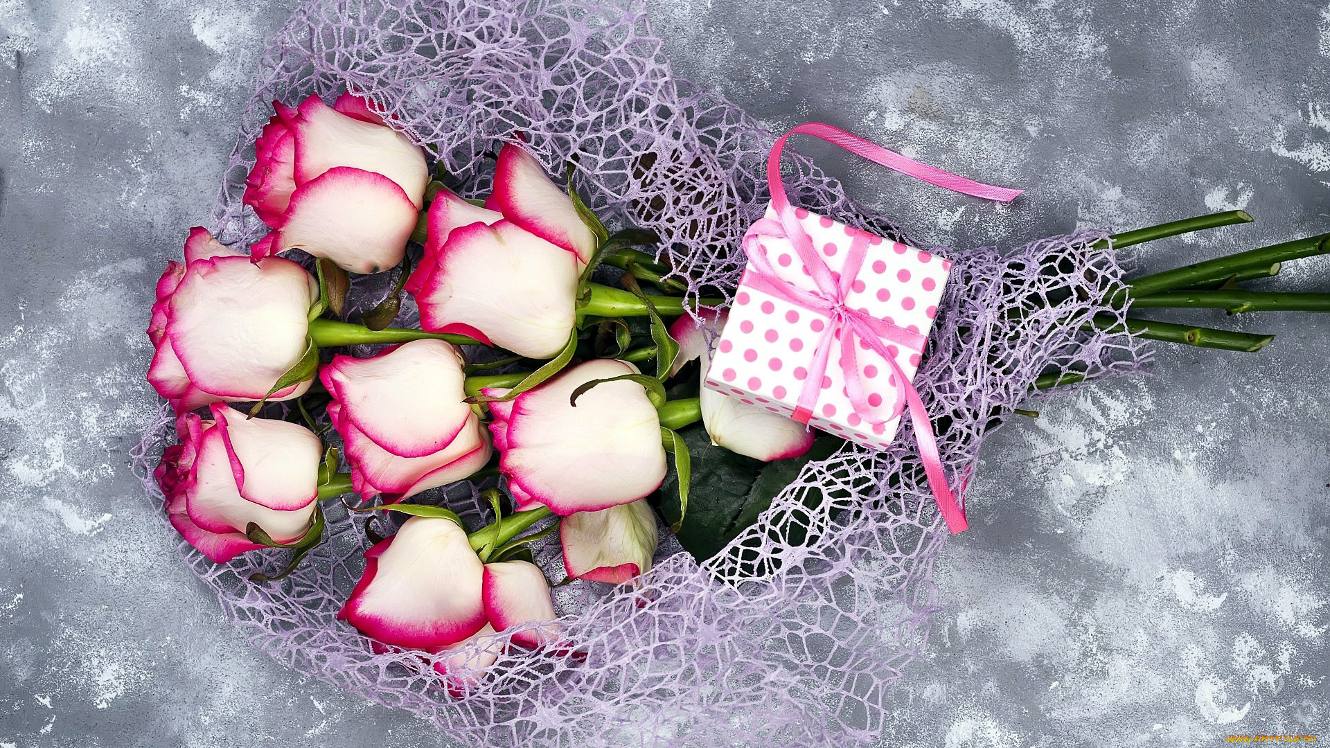 праздничные, подарки, и, коробочки, подарок, розы