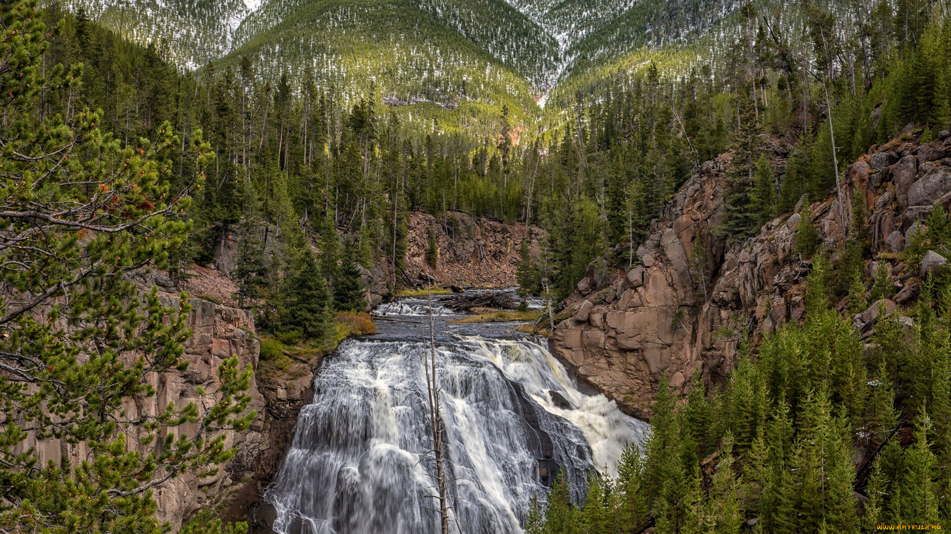 природа, водопады, простор