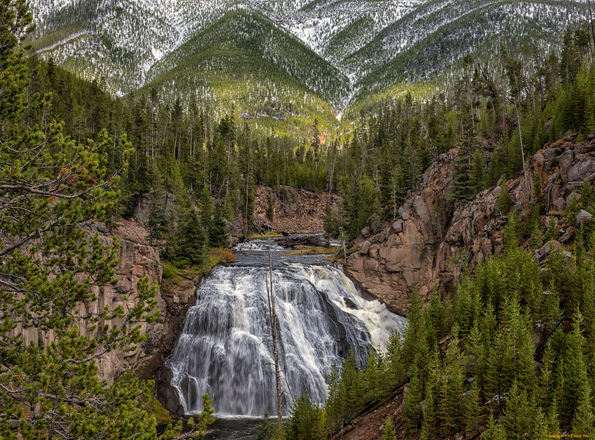 природа, водопады, простор
