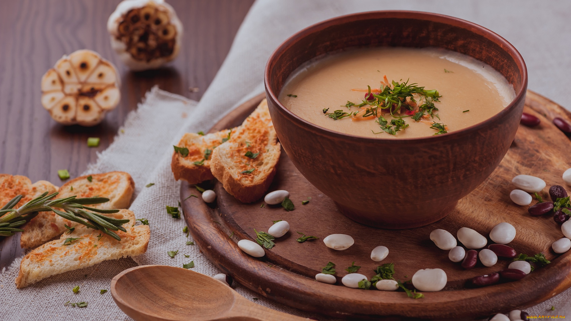 еда, первые, блюда, фасолевый, суп