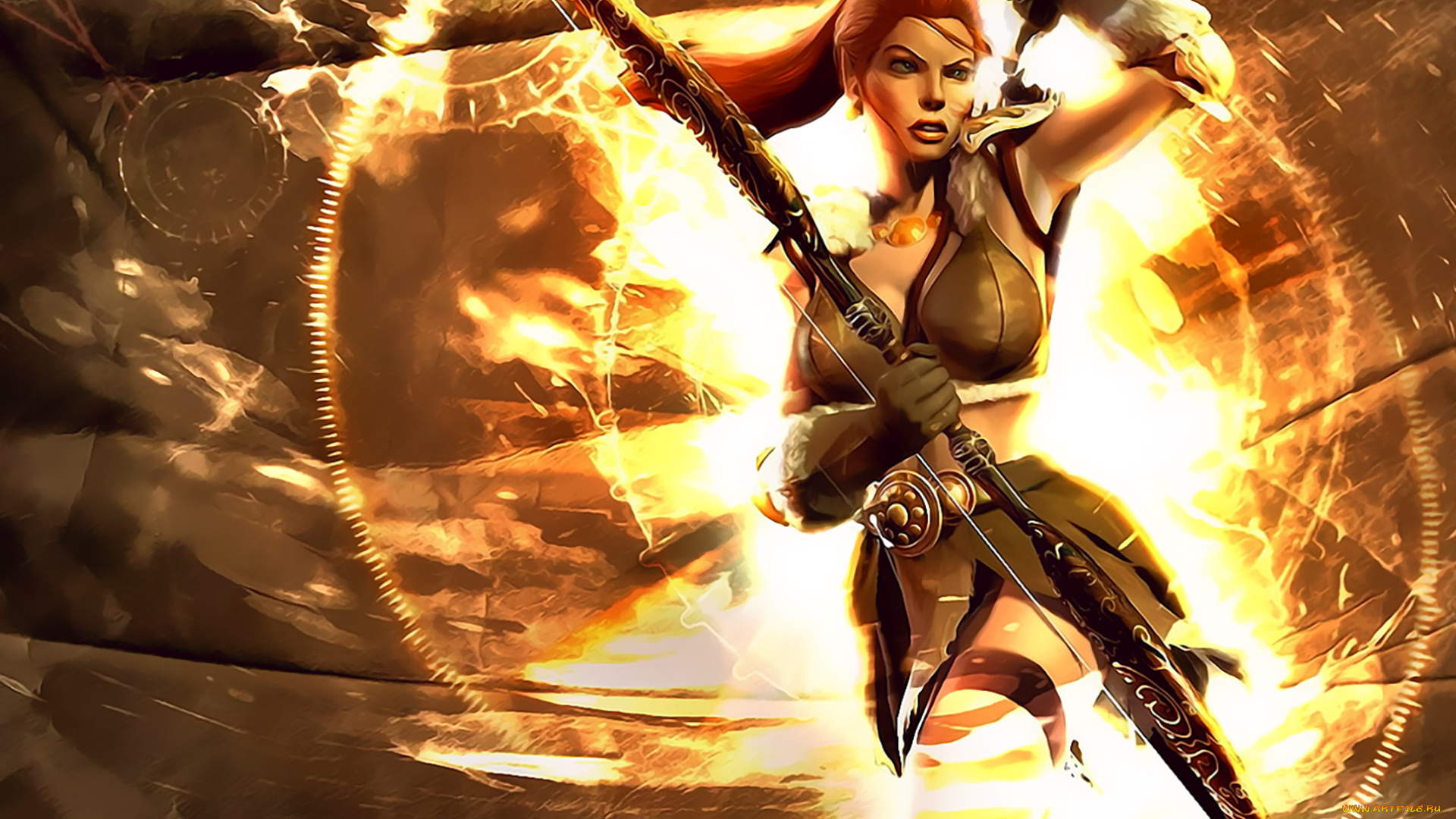 календари, фэнтези, девушка, оружие, calendar, 2020